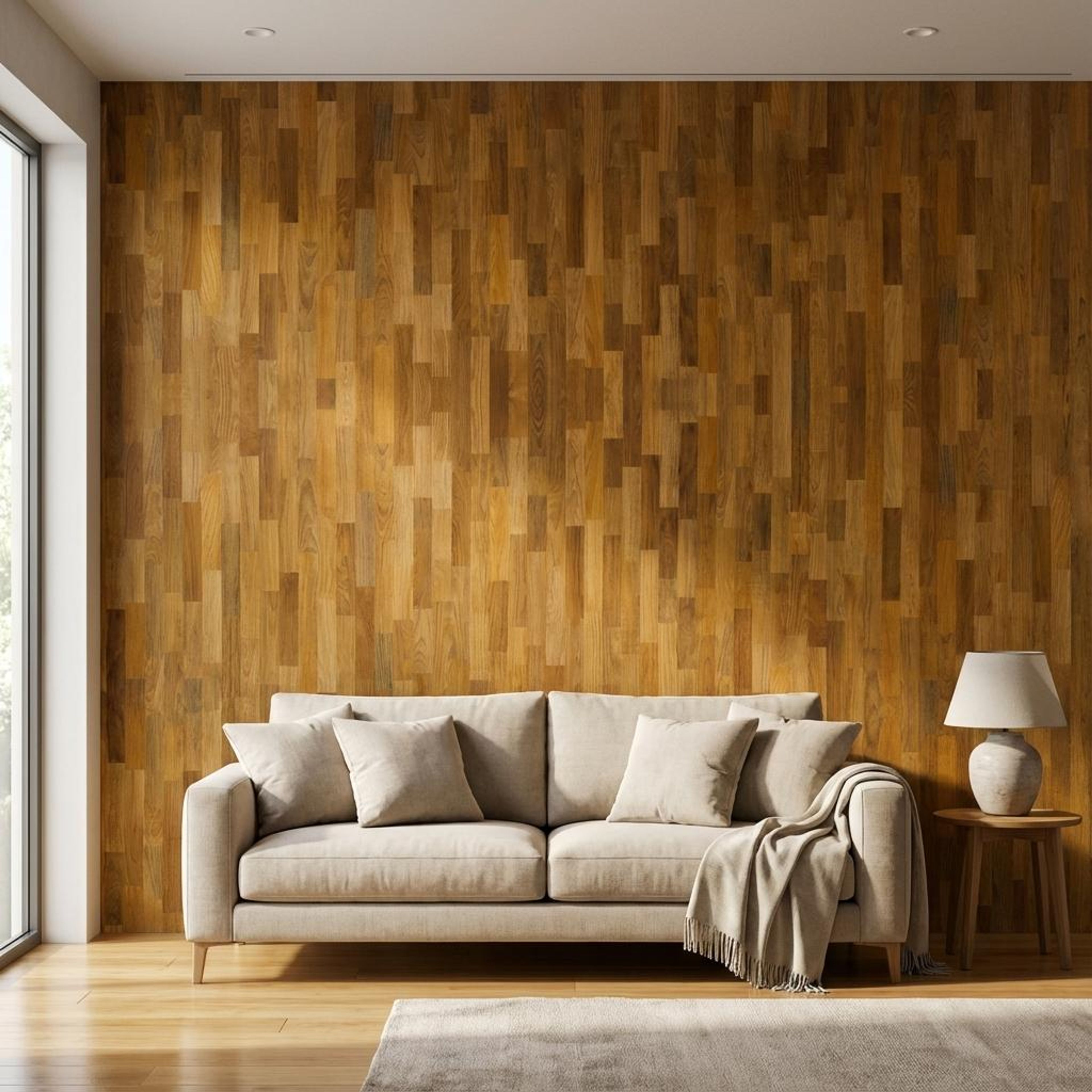 Aria Wood Multi-colour Vinyl Panels | 8.2 x 4 Ft, 1 mm