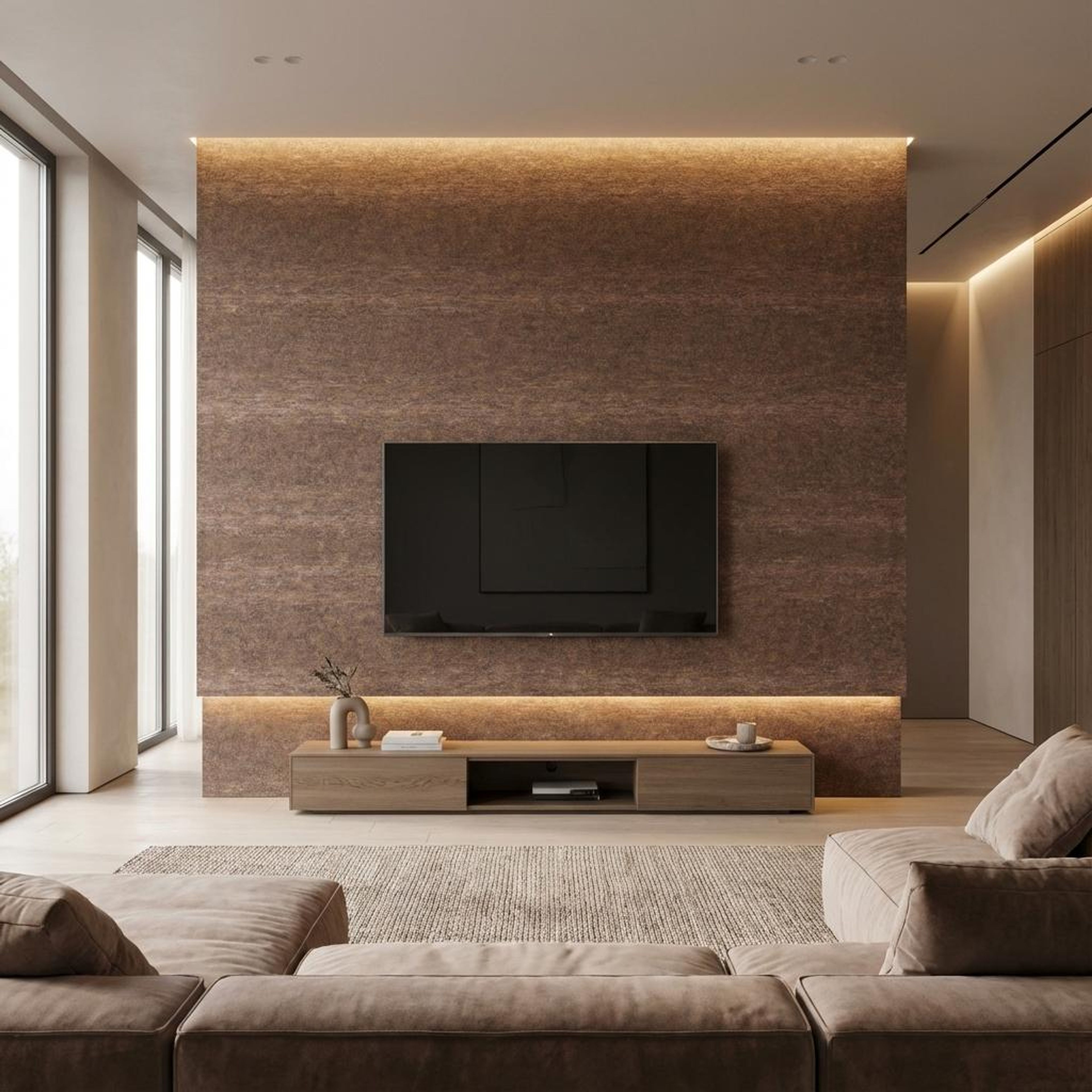 Aria Wave Multi-colour Vinyl Panels | 8.2 x 4 Ft, 1 mm