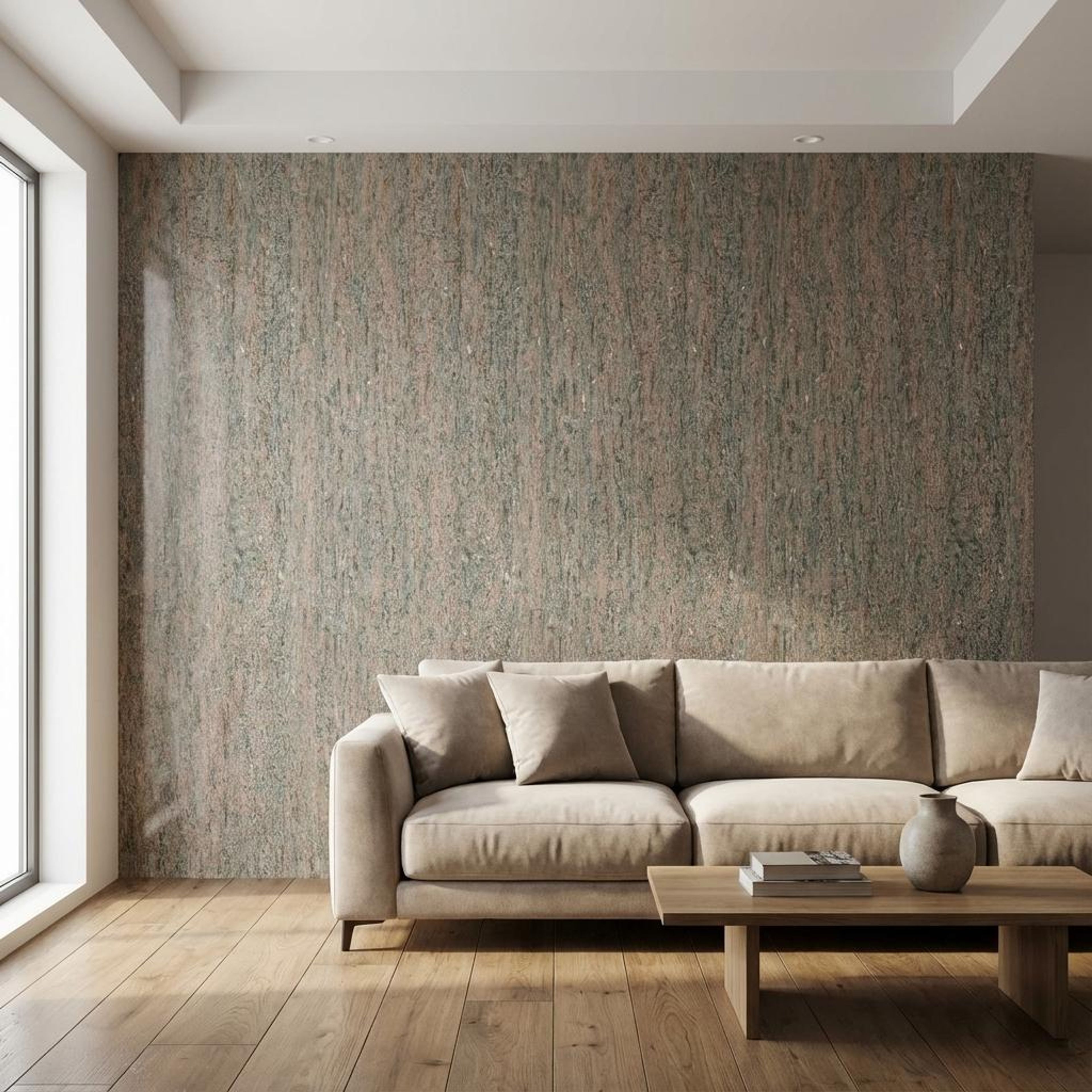 Aura Root Rustic gold PVC Panels | 8 x 4 Ft, 2 mm