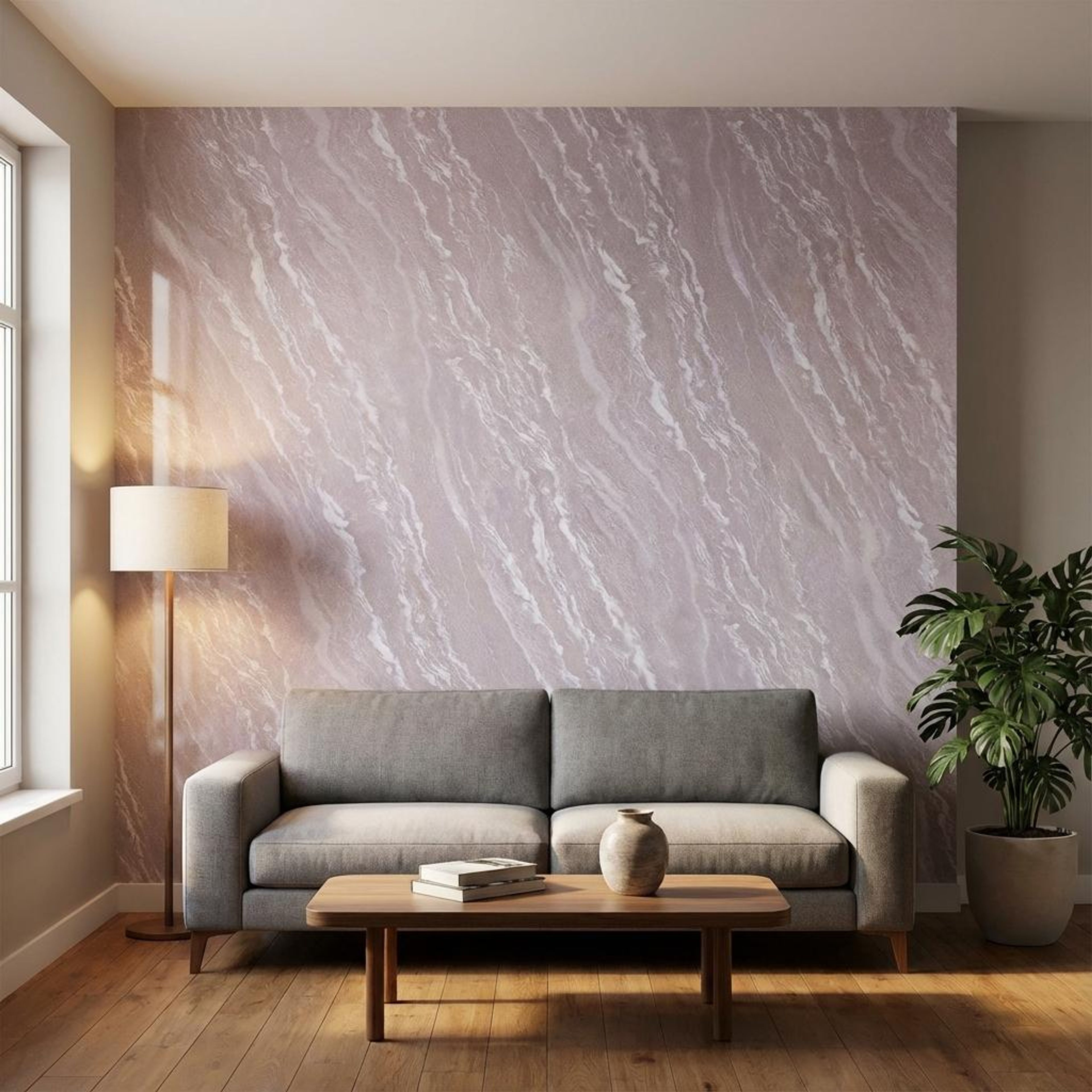 Pure Grain Ivory PVC Panels | 8 x 4 Ft, 3 mm