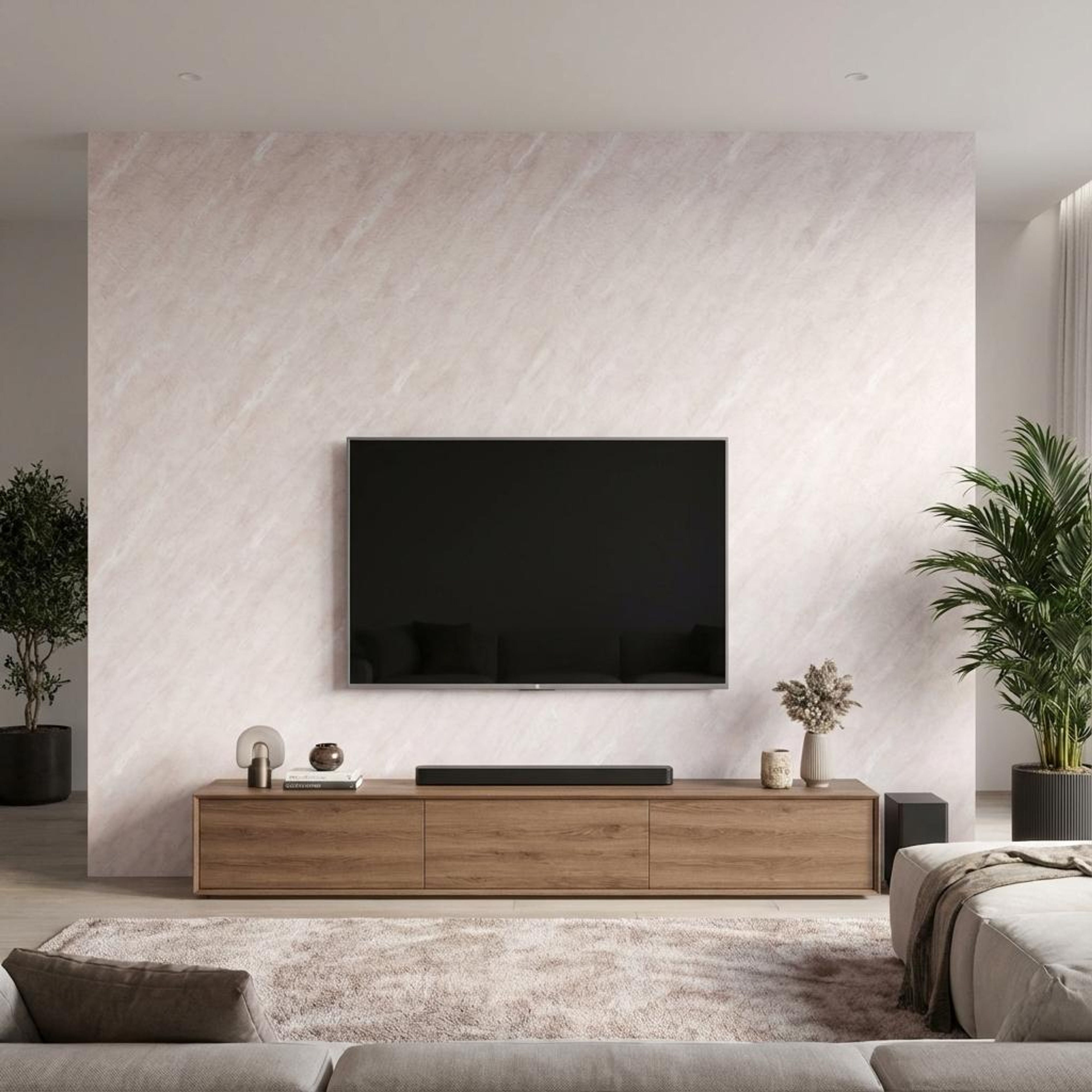 Aria Touch Ivory PVC Panels | 8 x 4 Ft, 3 mm