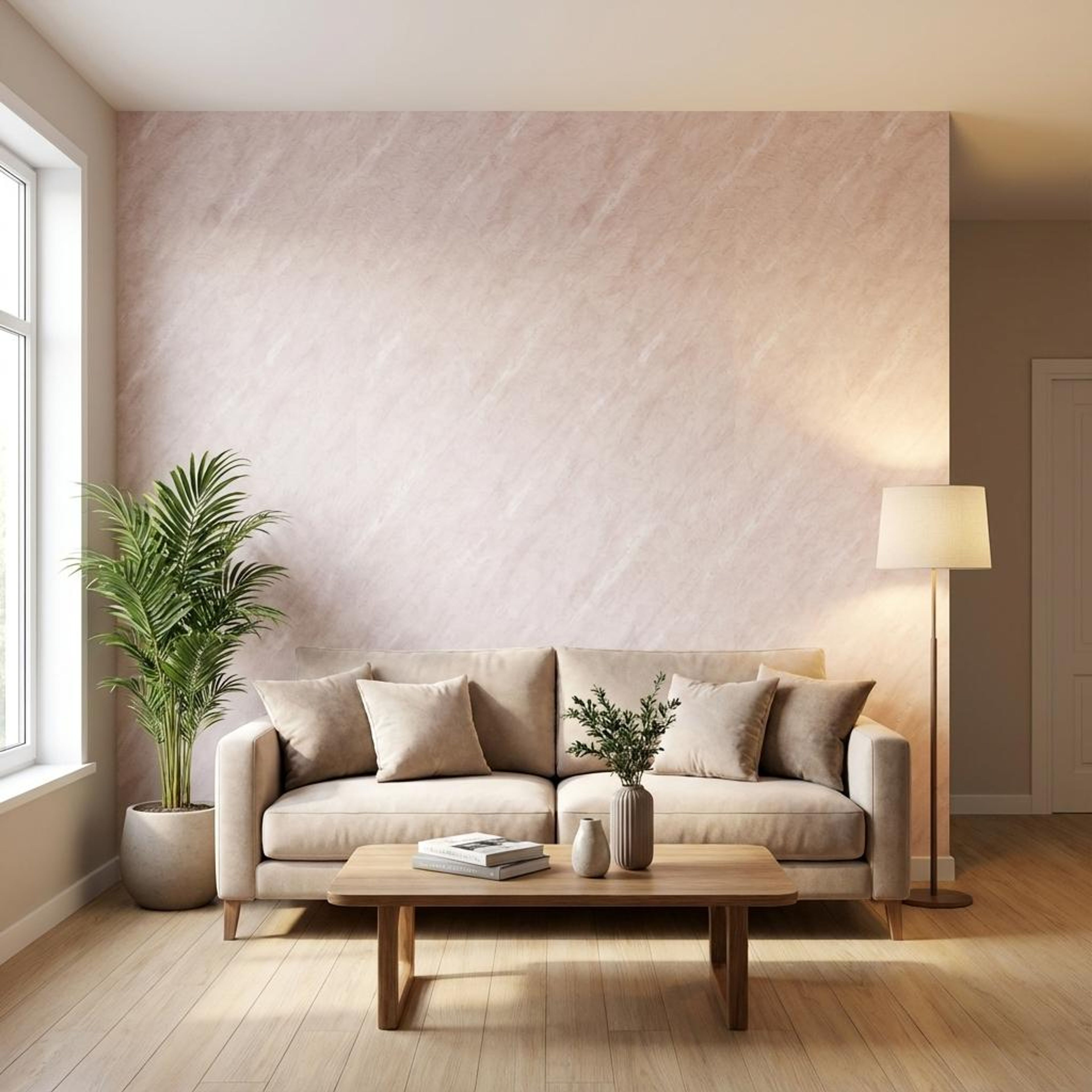Aria Touch Ivory PVC Panels | 8 x 4 Ft, 3 mm