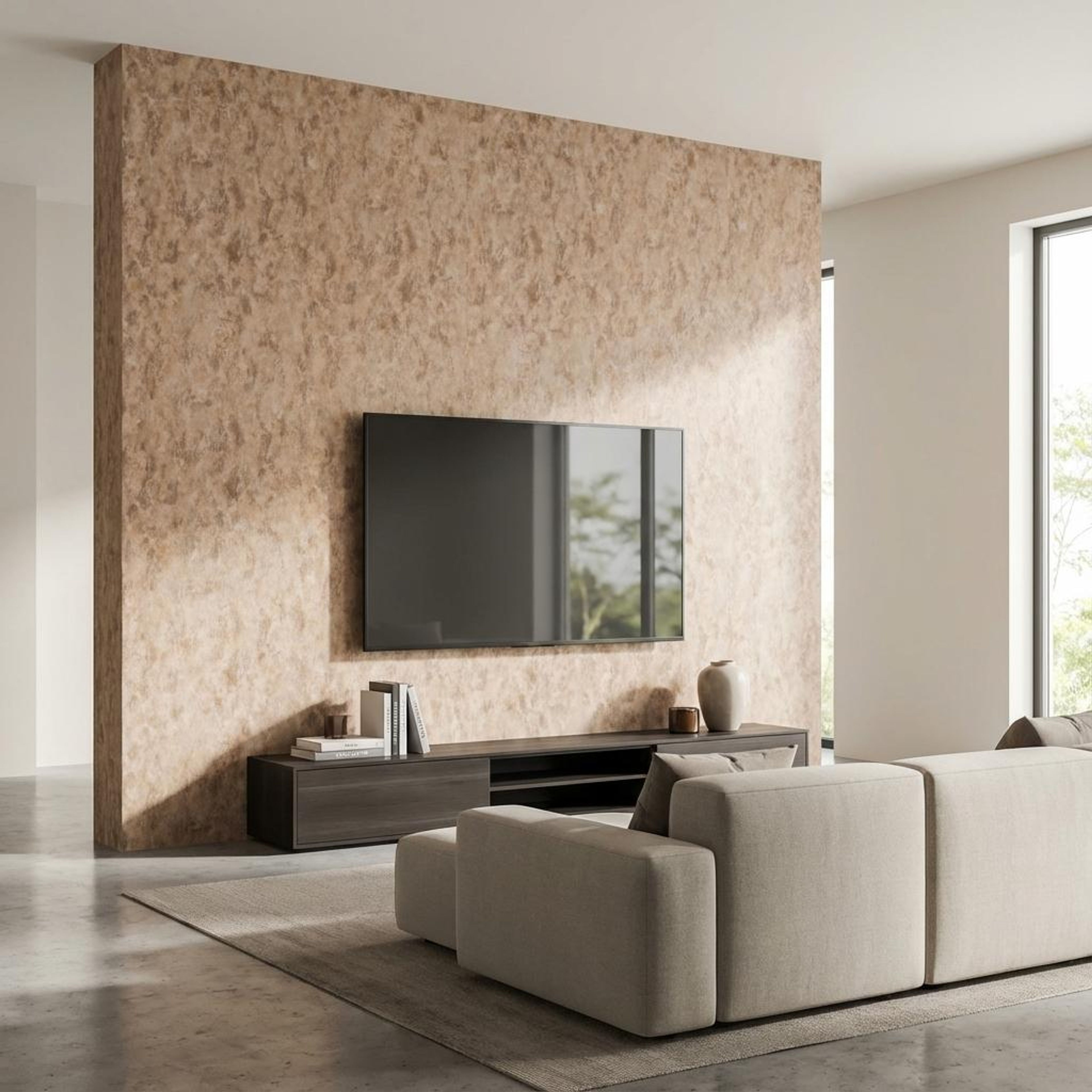 Aura Bloom Stone brown PVC Panels | 8 x 4 Ft, 3 mm