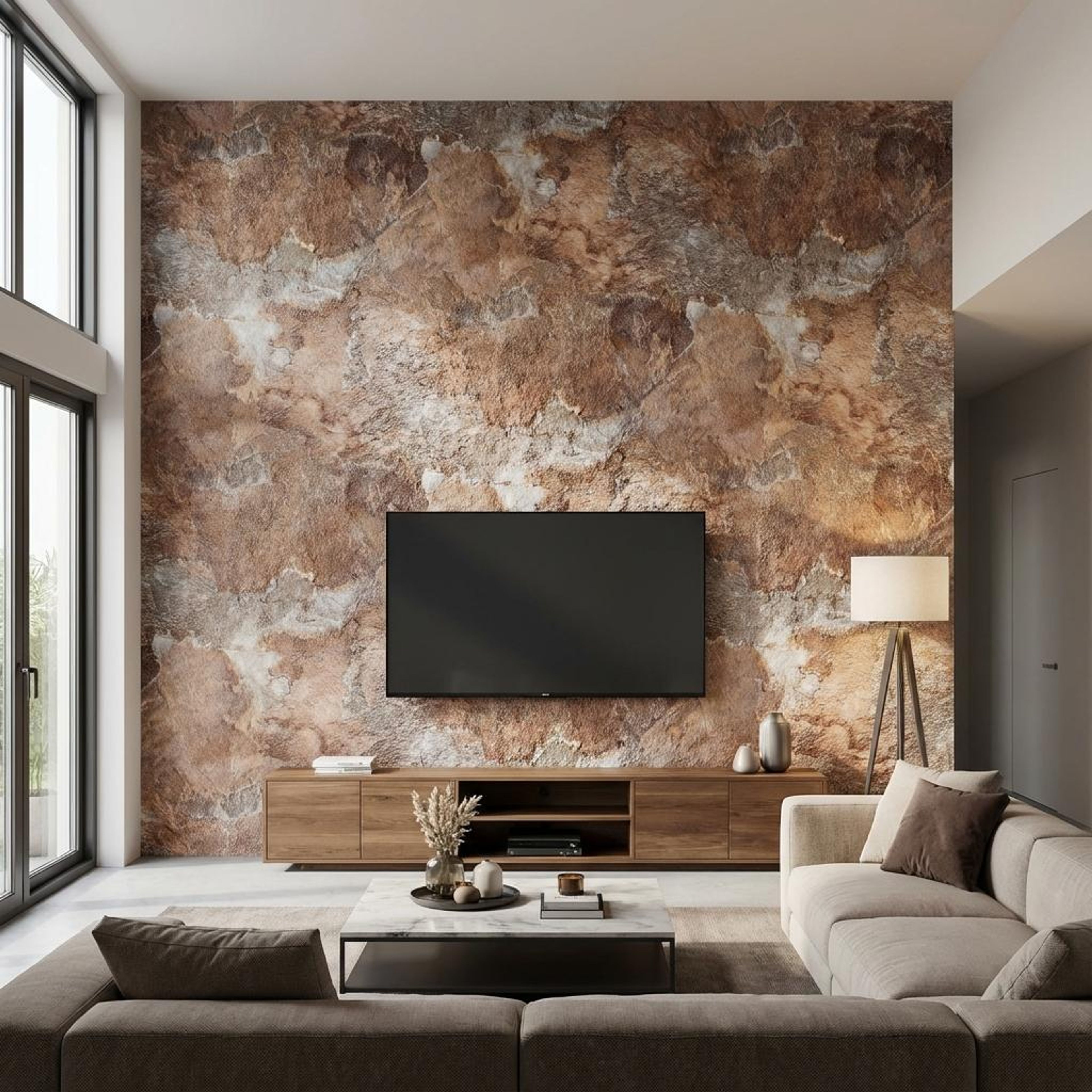 Umber Edge Brick red PVC Panels | 8 x 4 Ft, 3 mm