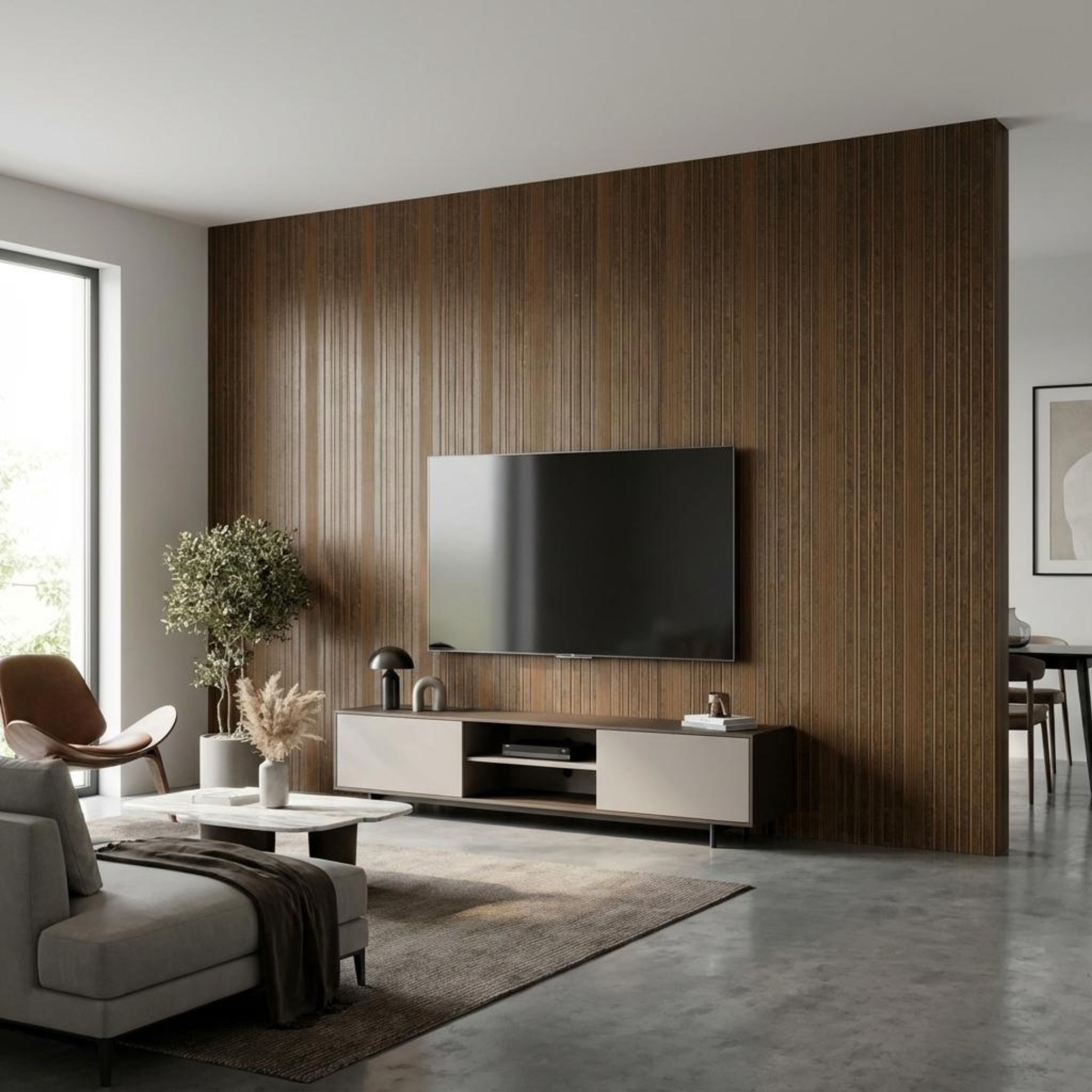 Nova Blend Brown Recycled PP Panels | 8 x 0.8 Ft, 10 mm