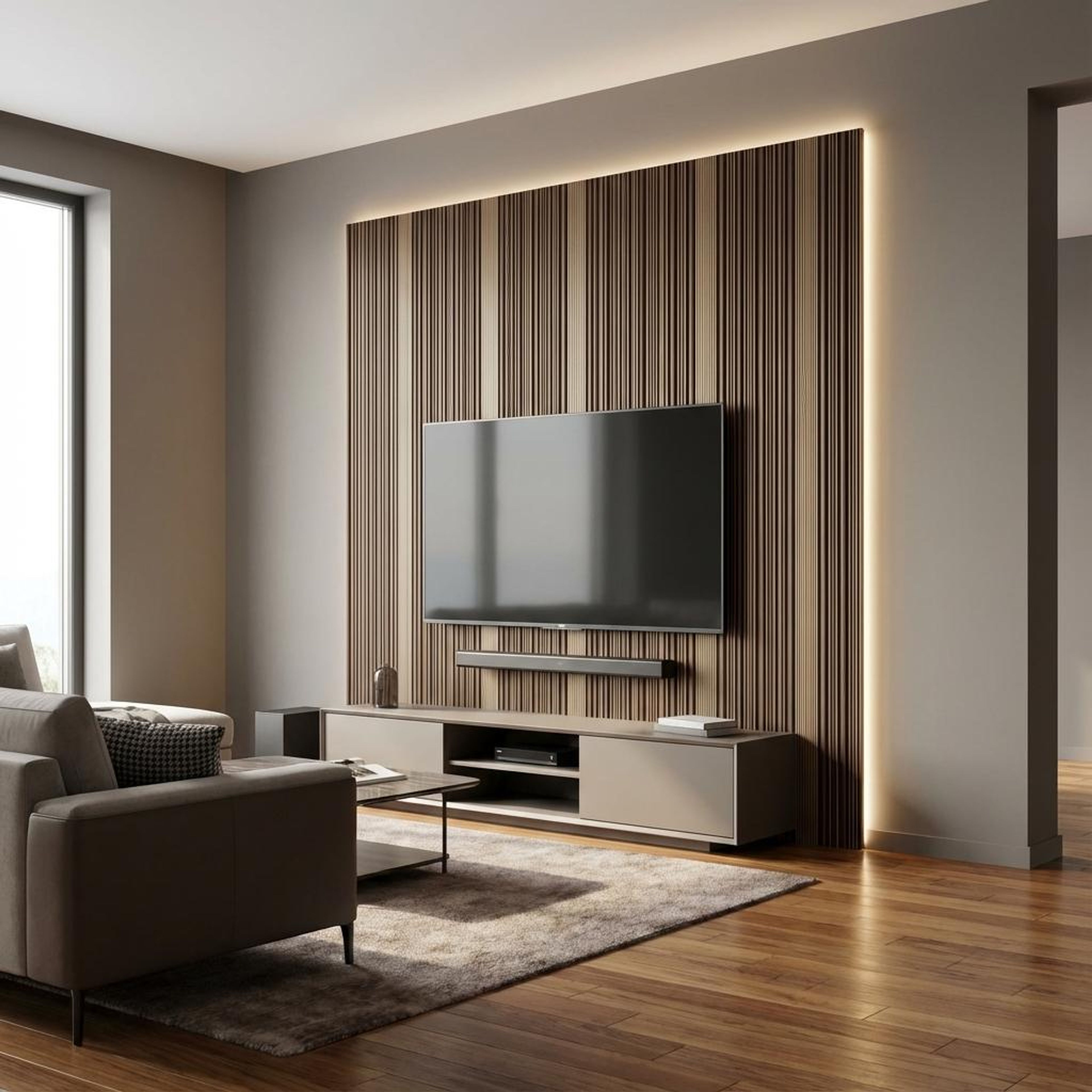 Pure Wood Copper Recycled PP Panels | 8 x 0.8 Ft, 10 mm