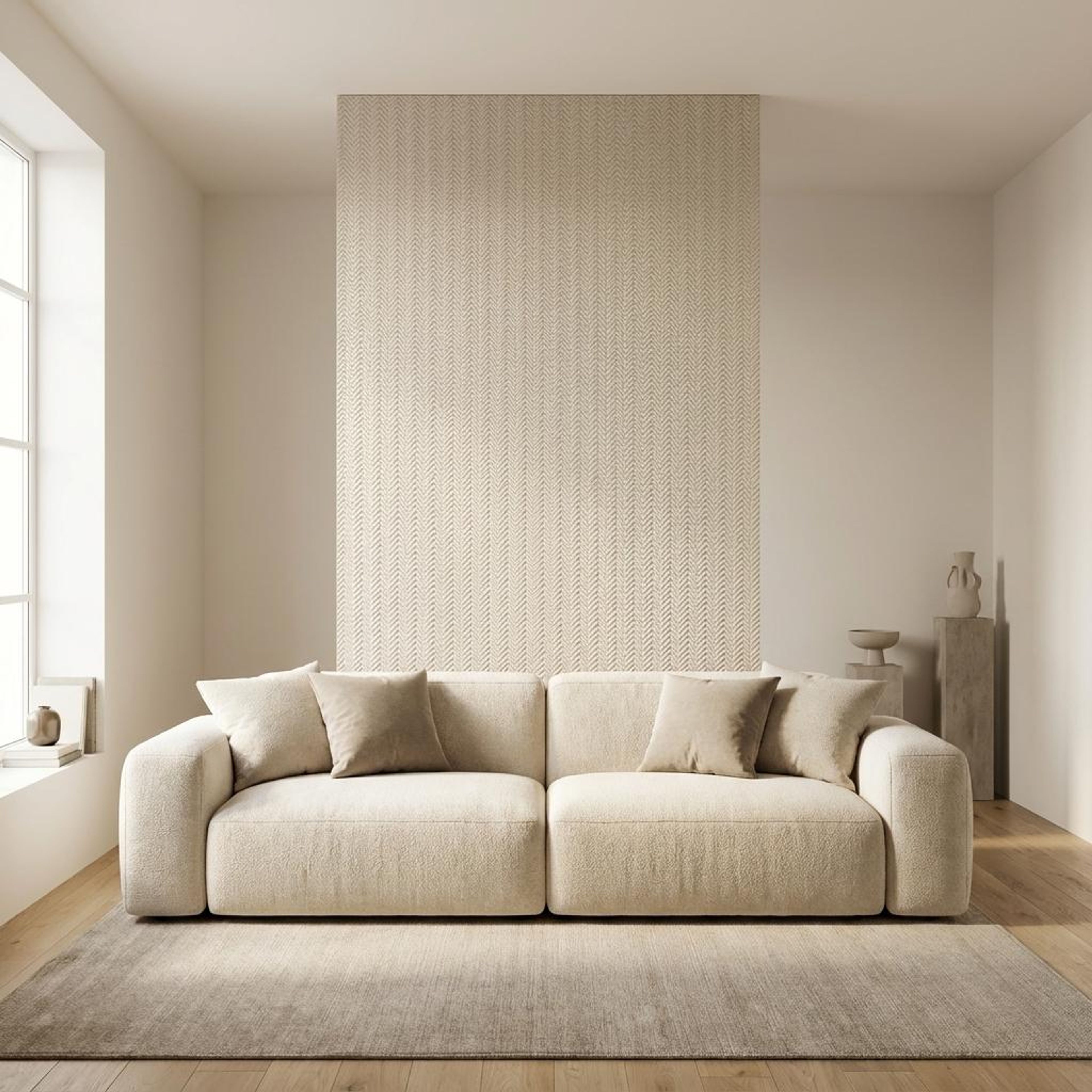 Aura Rise Beige Clay Panels | 3.9 x 2 Ft, 3 mm