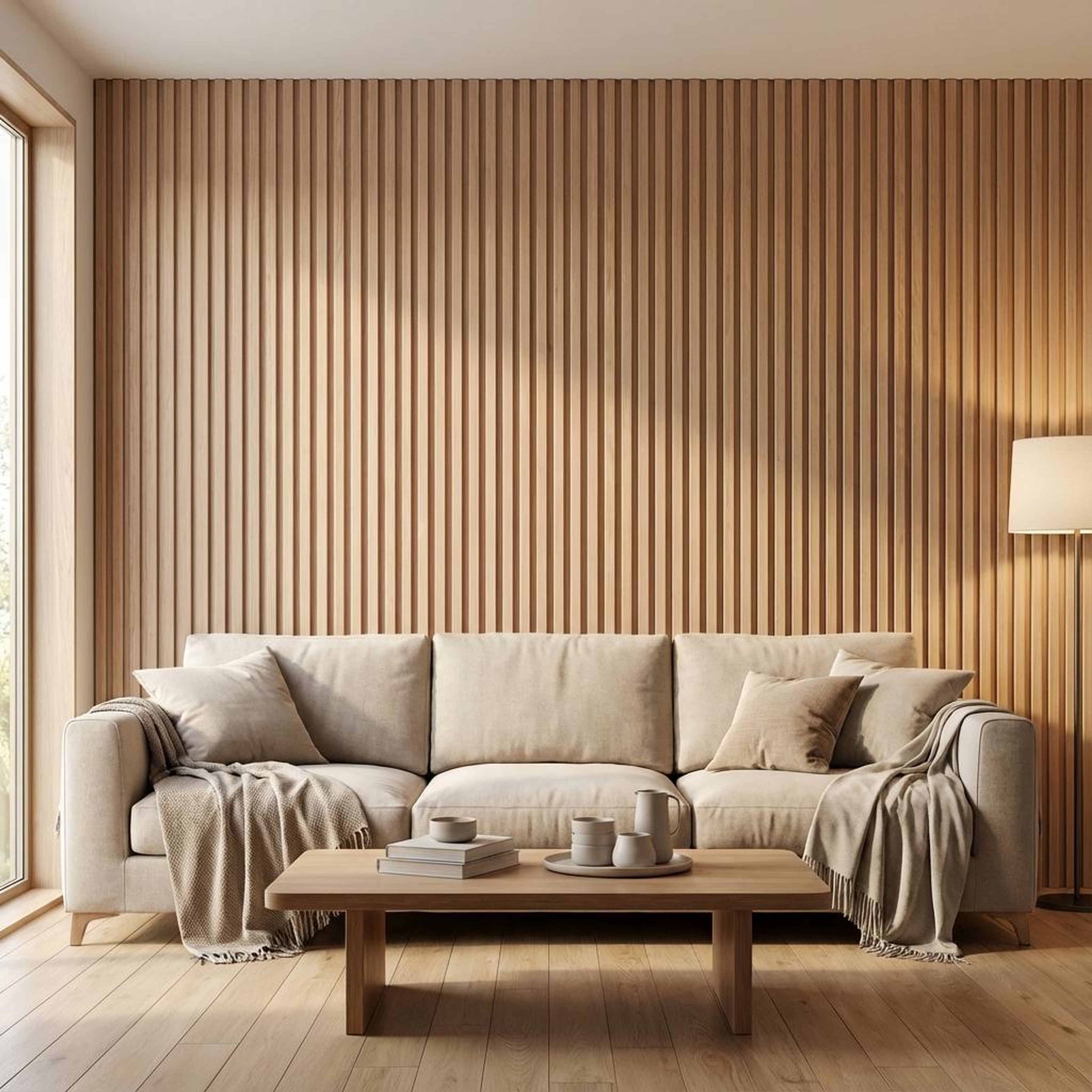 Aria Blend Brown Recycled PP Panels | 8 x 0.8 Ft, 10 mm