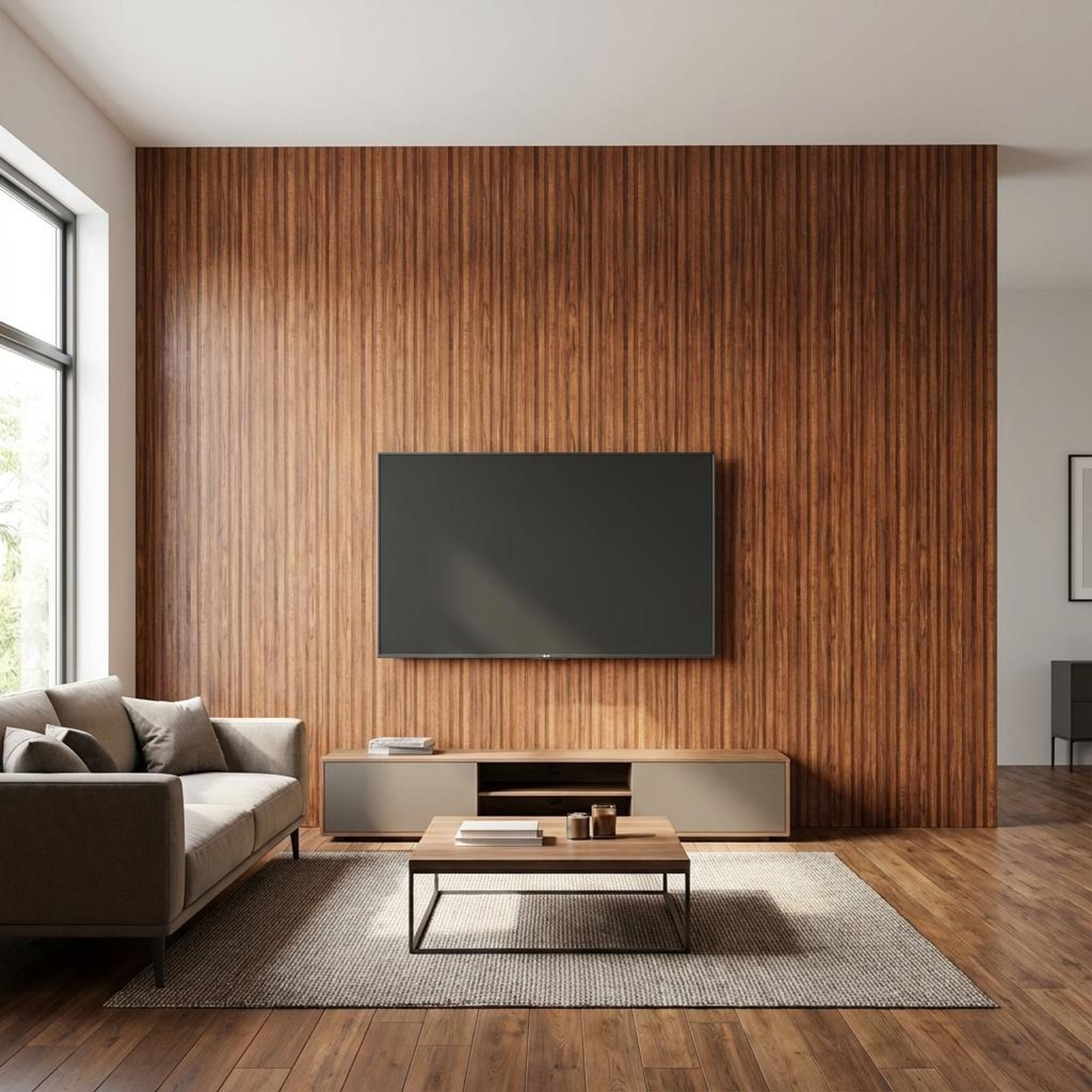 Lune Root Black Recycled PP Panels | 8 x 0.8 Ft, 10 mm