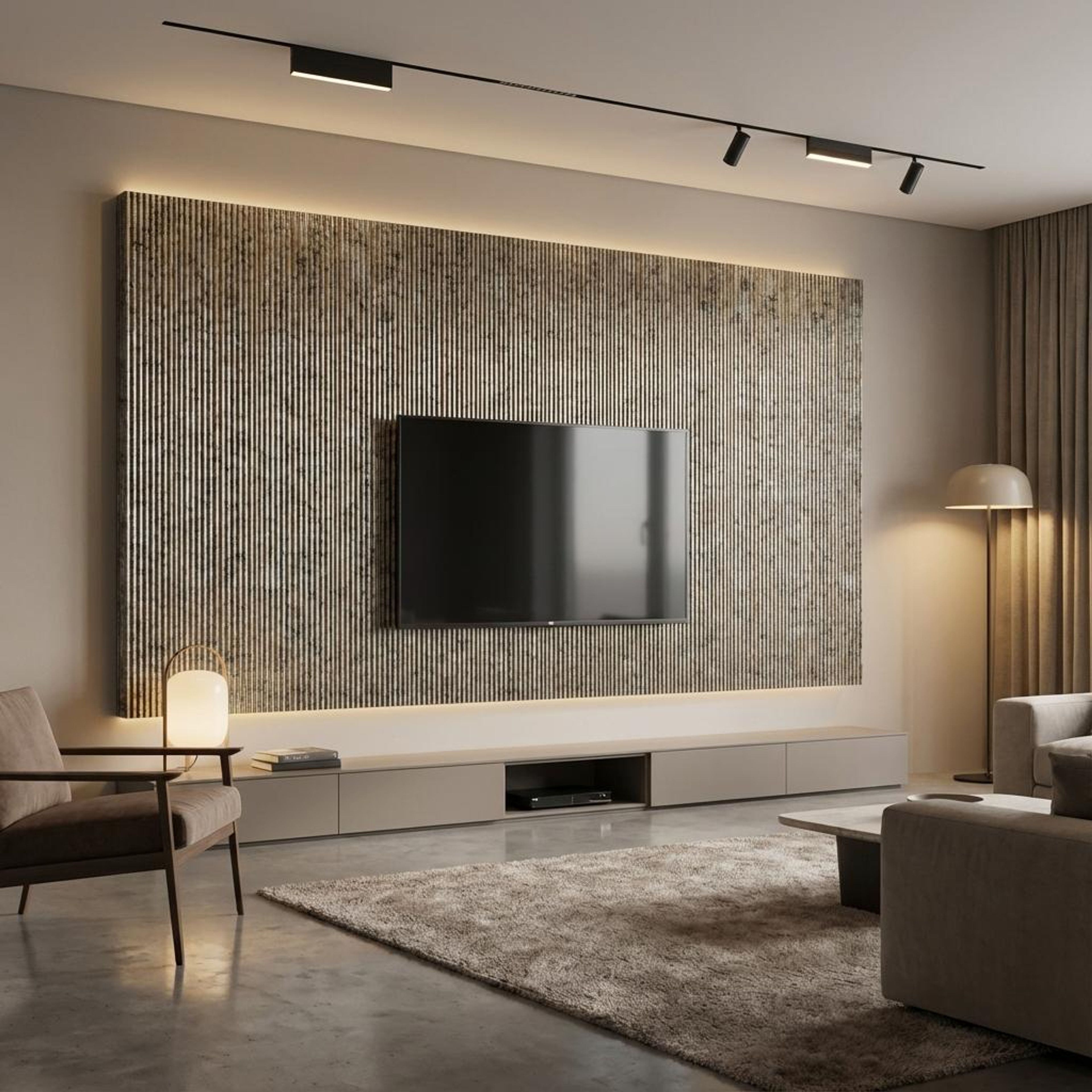 Sable Blend Metallic bronze Recycled PP Panels | 8 x 0.8 Ft, 10 mm