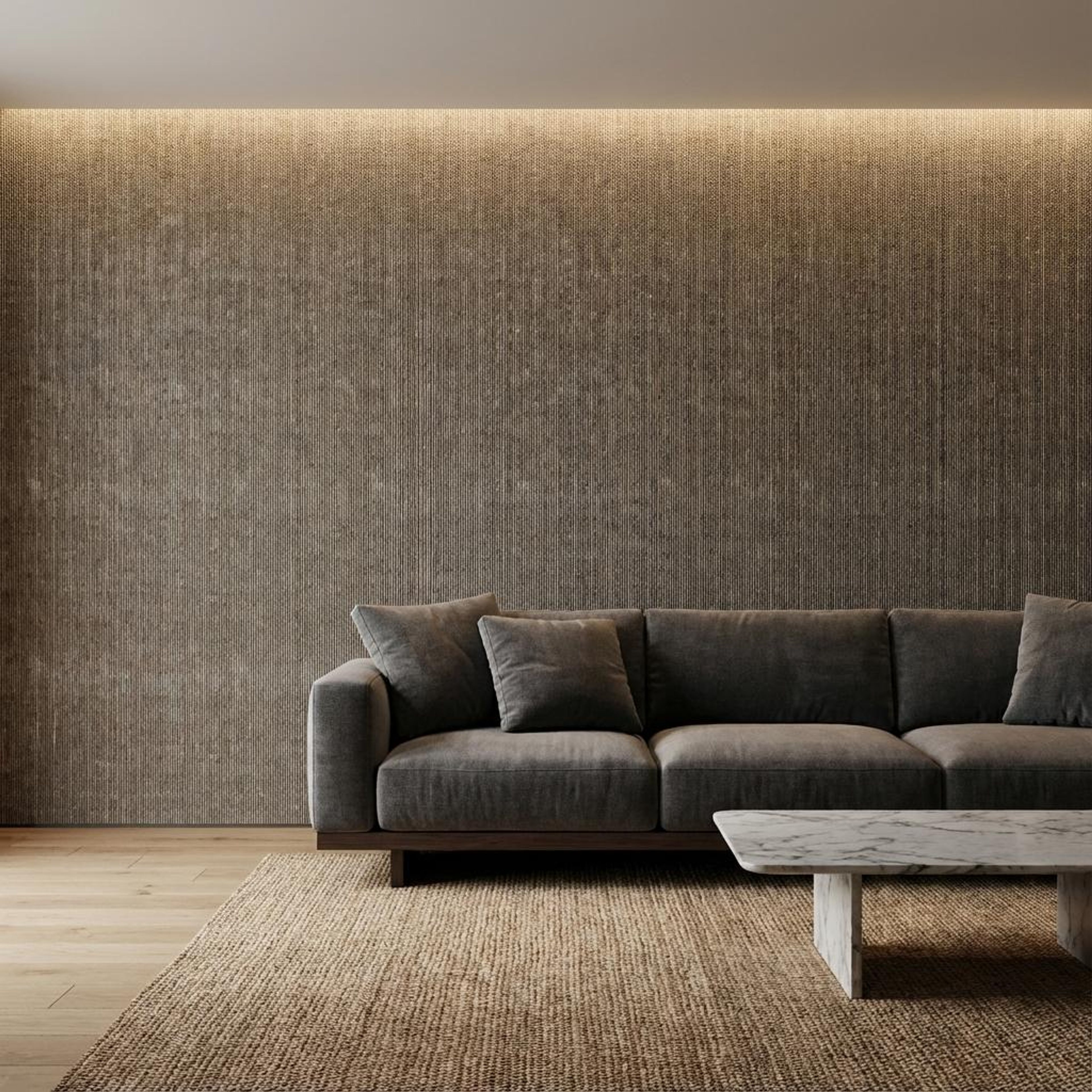 Sable Blend Metallic bronze Recycled PP Panels | 8 x 0.8 Ft, 10 mm