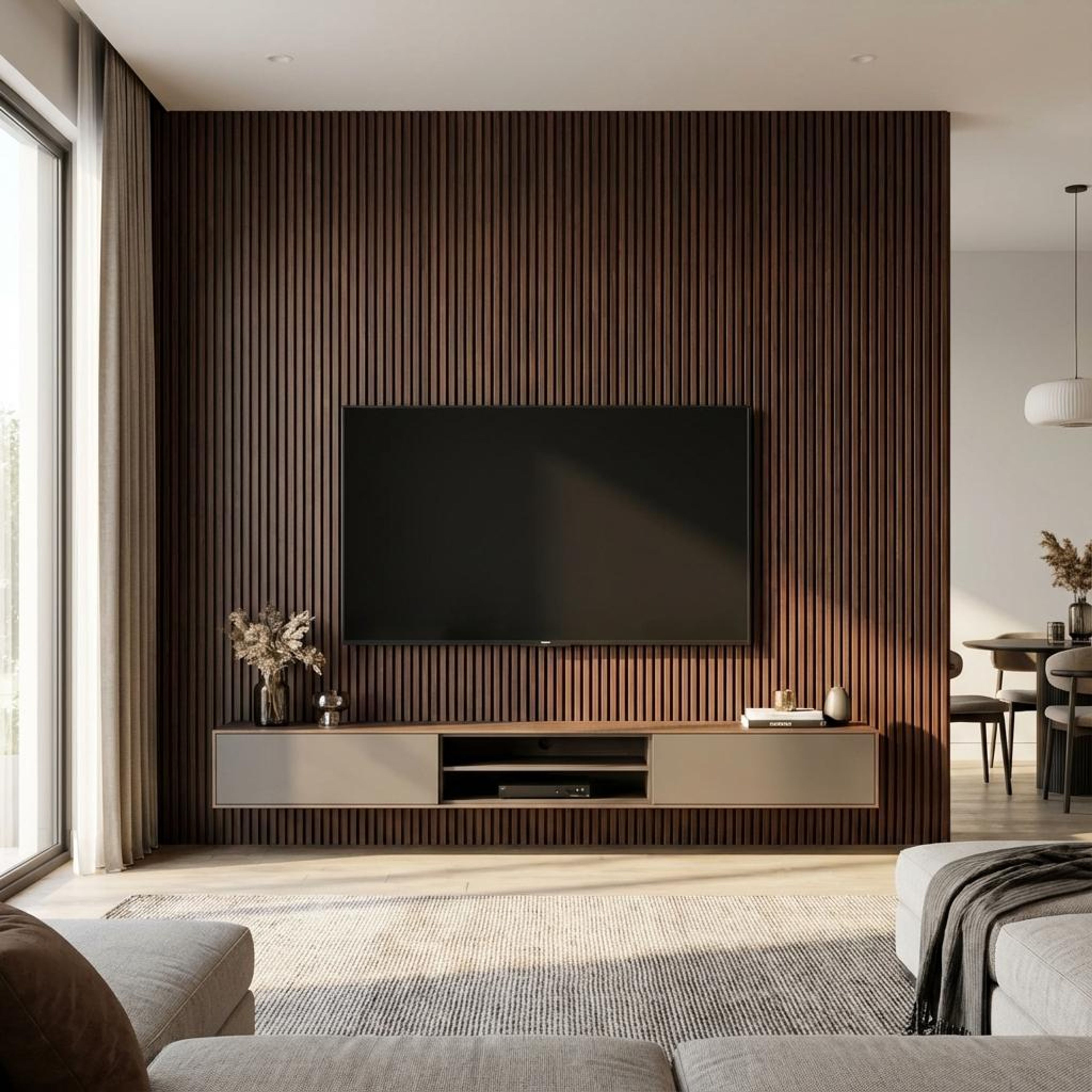 Urban Edge Metallic bronze Recycled PP Panels | 8 x 0.8 Ft, 10 mm
