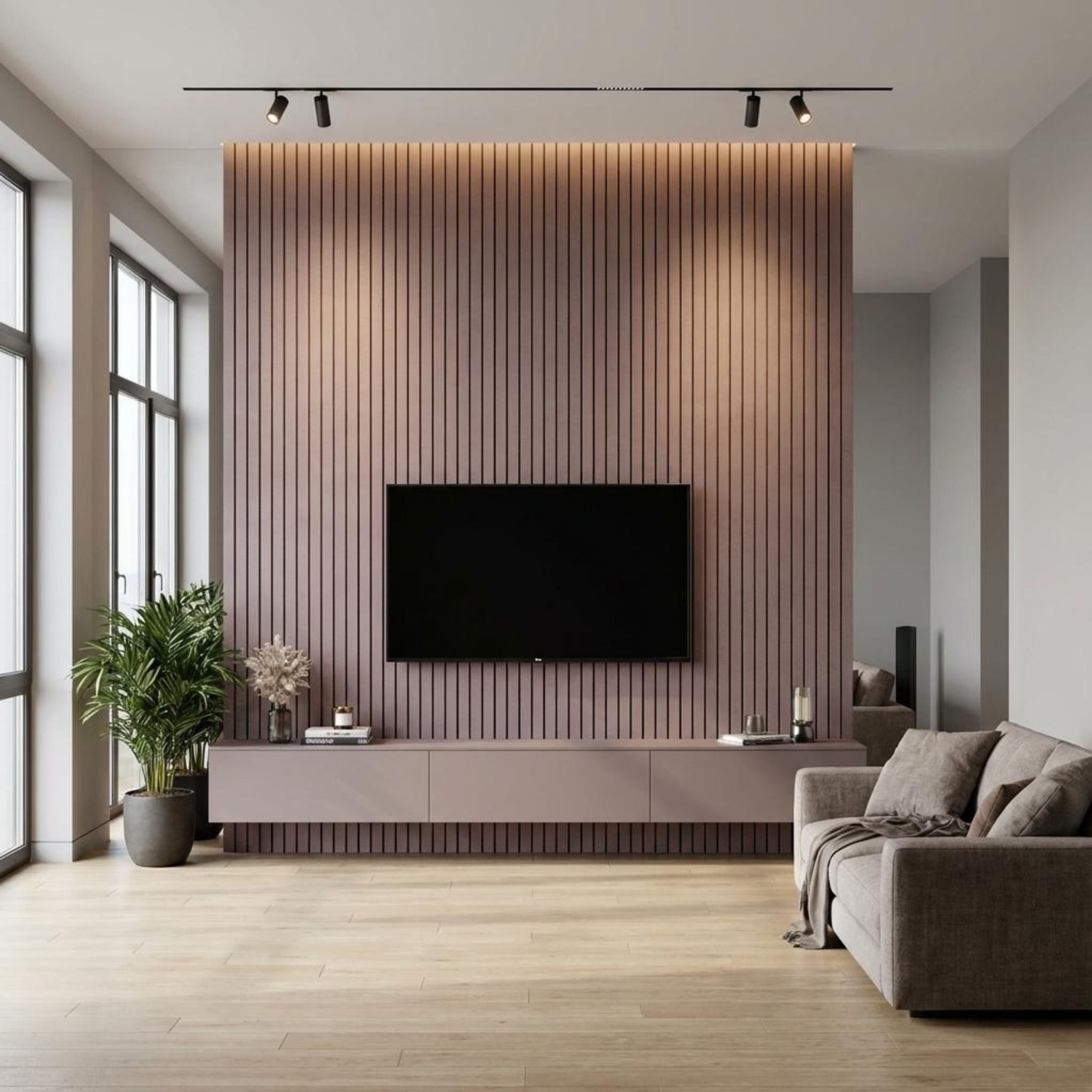 Aero Edge Beige Recycled PP Panels | 8 x 0.8 Ft, 10 mm
