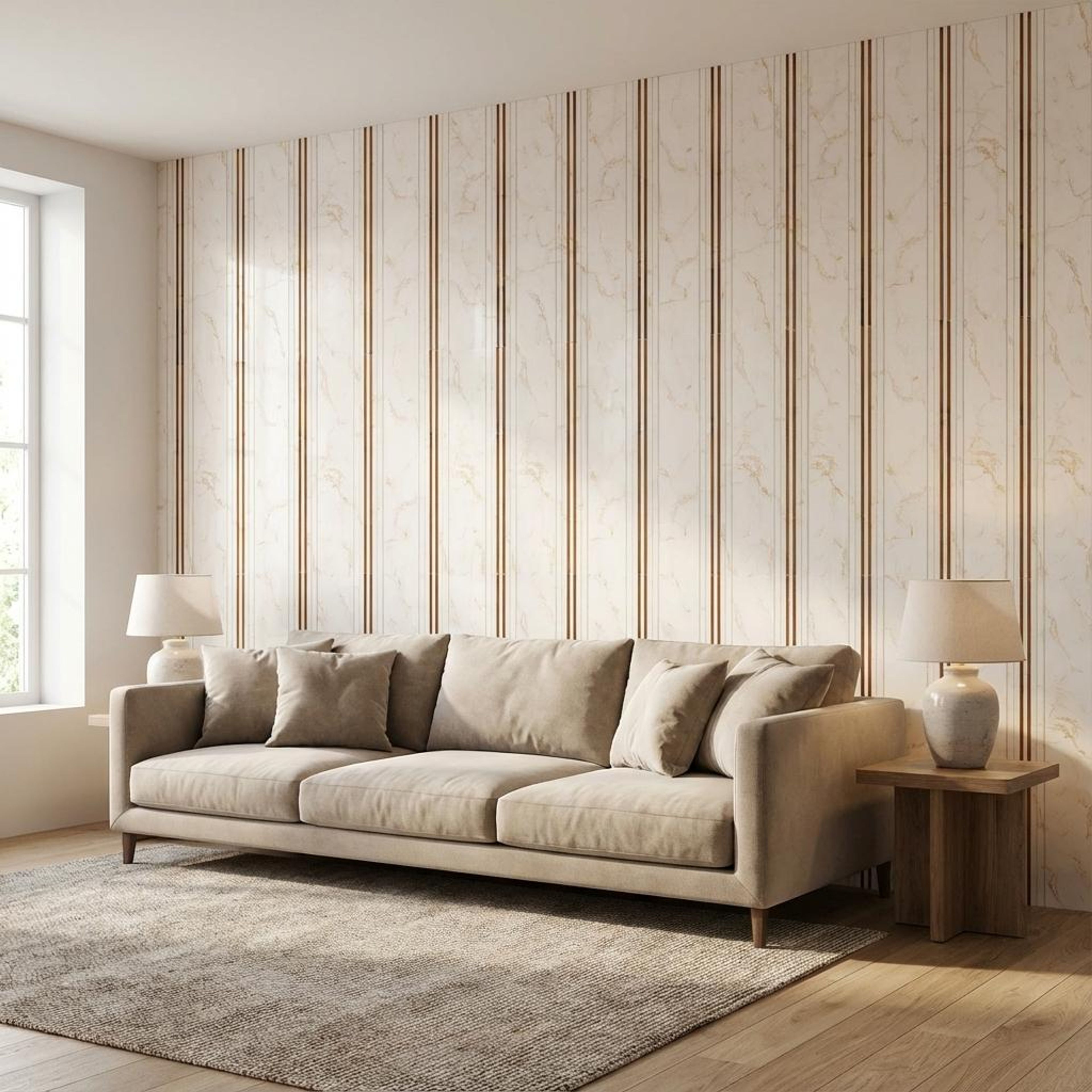 Terra Drift Multi-colour PVC Panels | 8 x 2 Ft, 4 4 mm