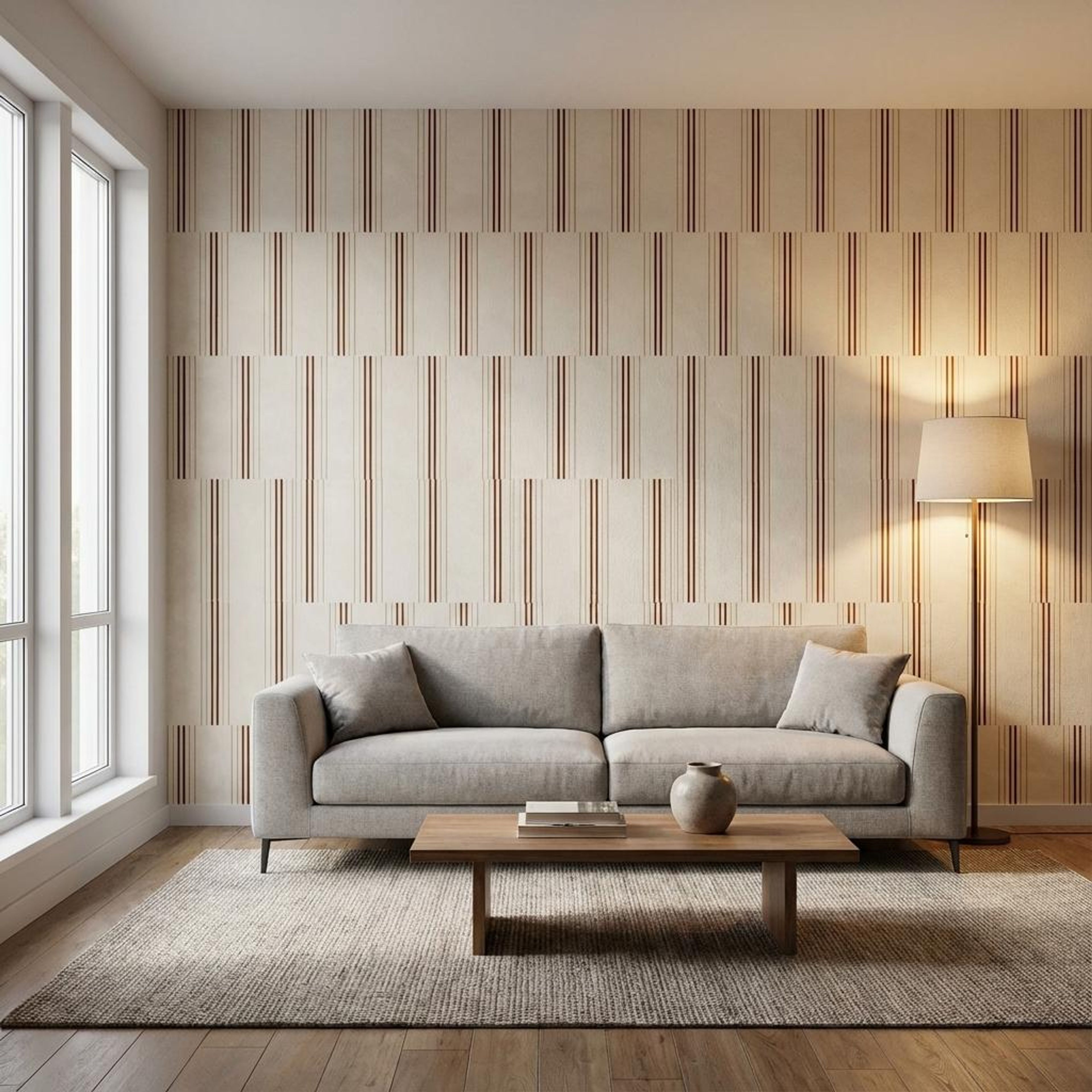 Flint Luxe Multi-colour PVC Panels | 8 x 2 Ft, 4 4 mm