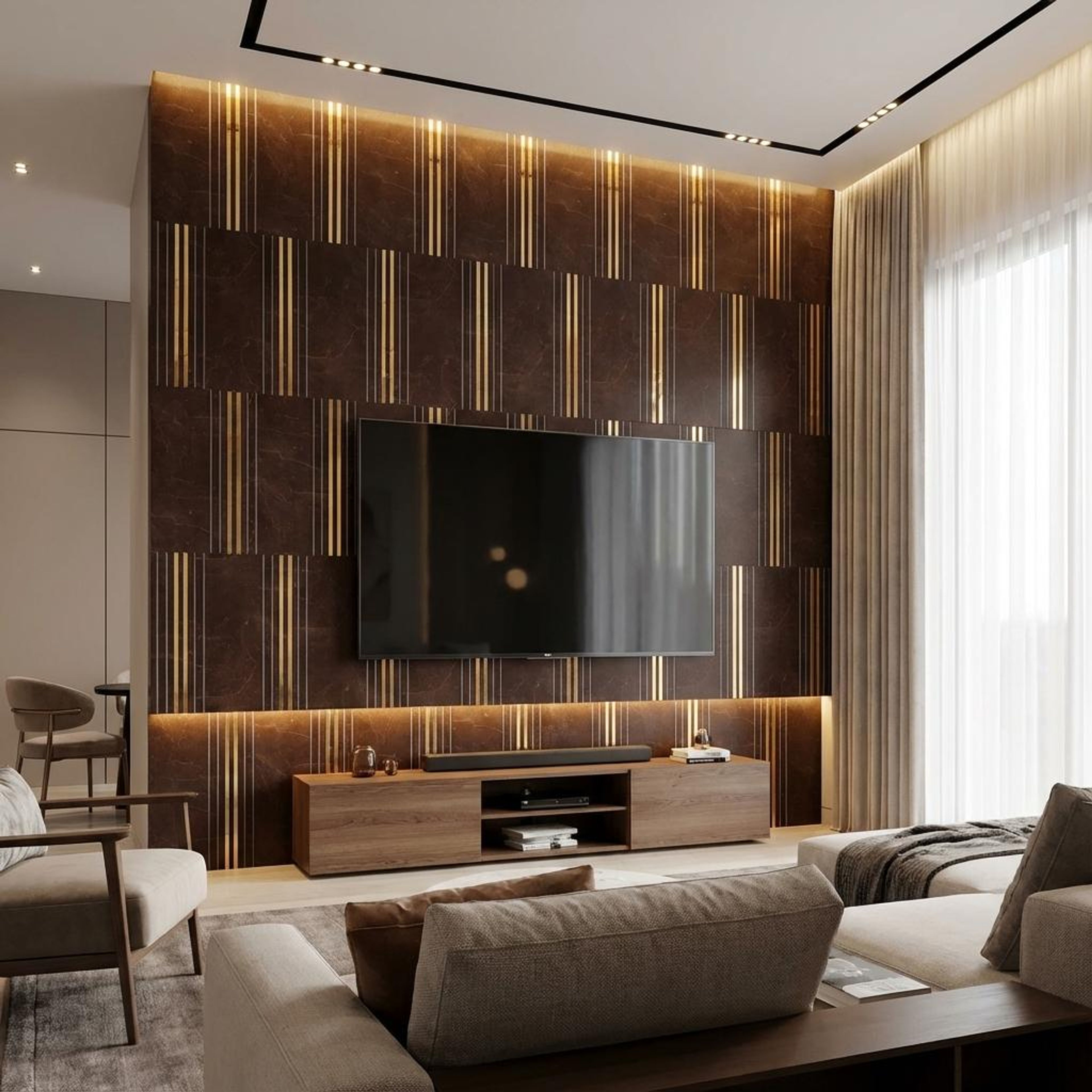 Pure Weave Multi-colour PVC Panels | 8 x 2 Ft, 4 mm
