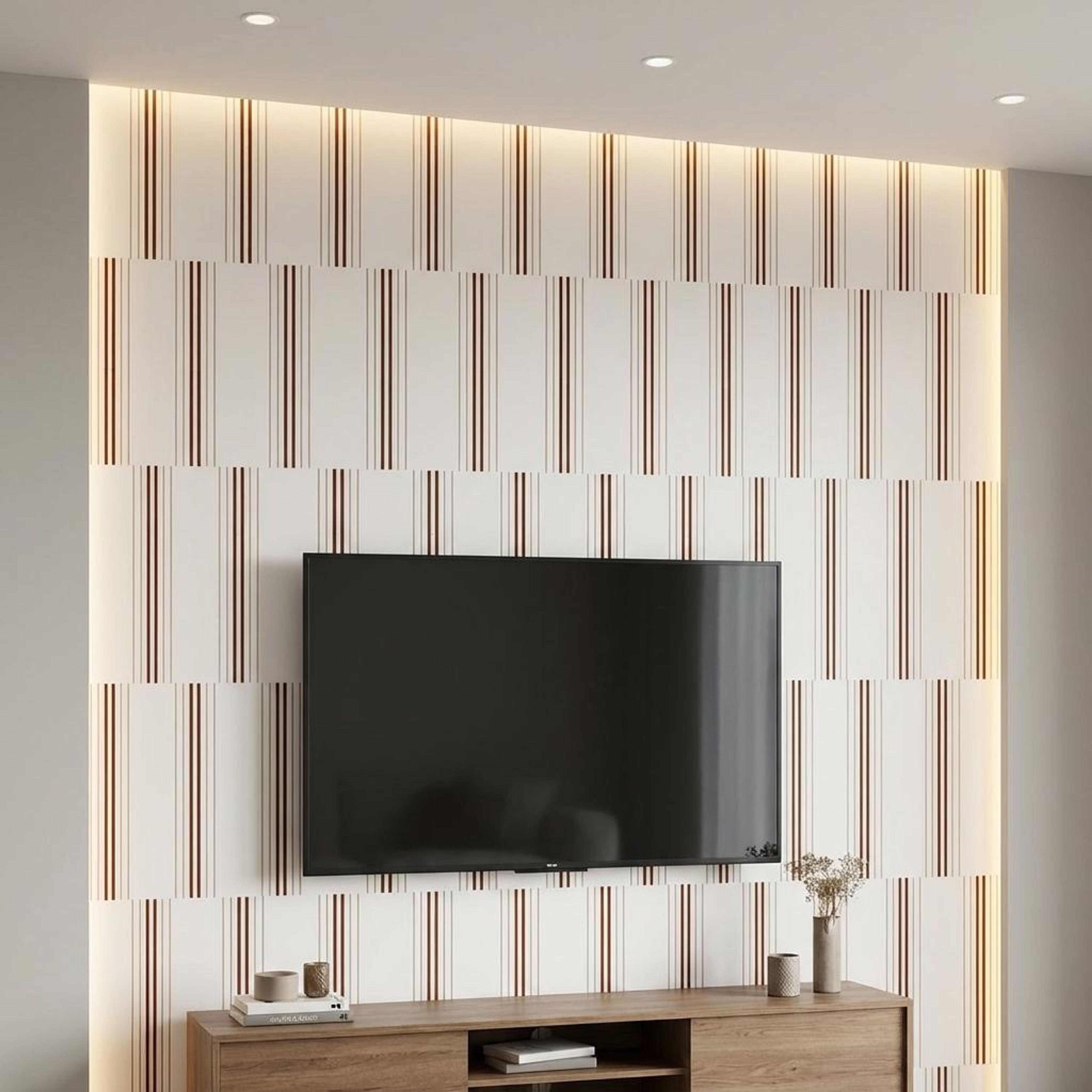 Sora Weave Multi-colour PVC Panels | 8 x 2 Ft, 4 4 mm