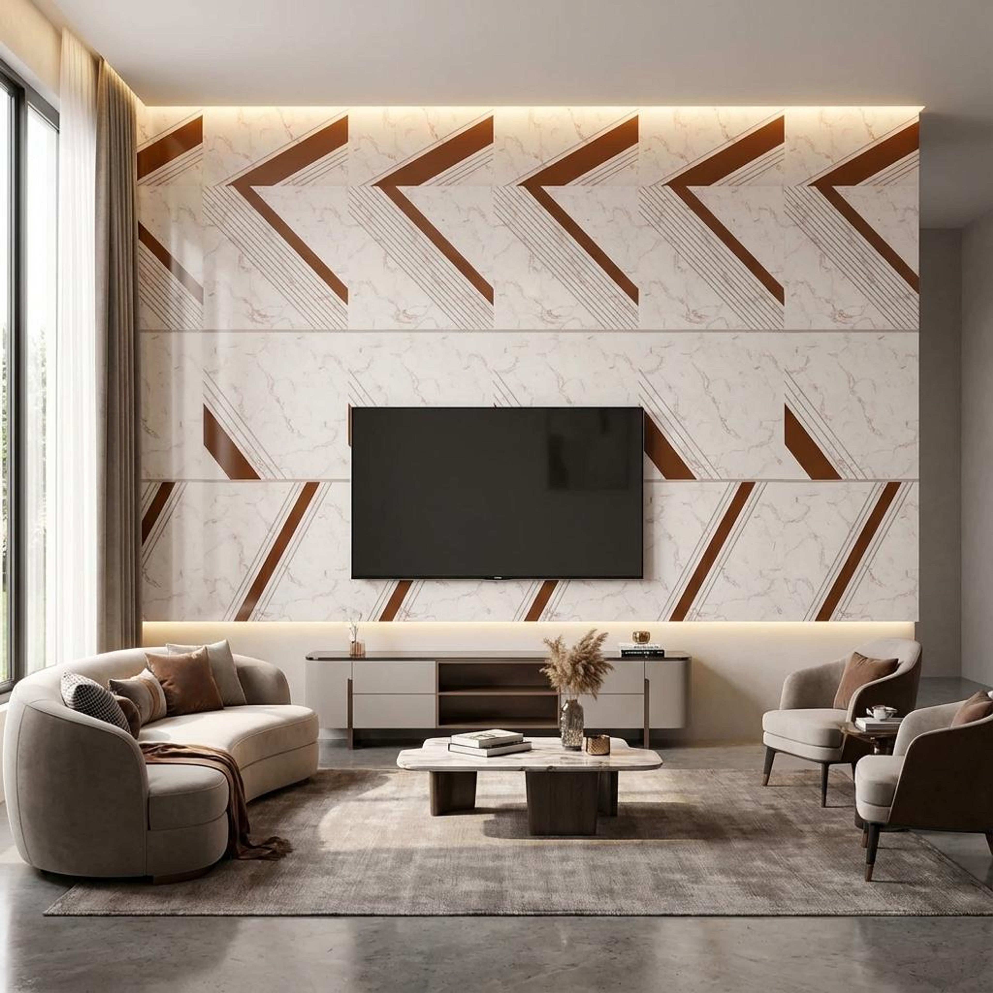 Viva Wood Multi-colour PVC Panels | 8 x 2 Ft, 4 4 mm