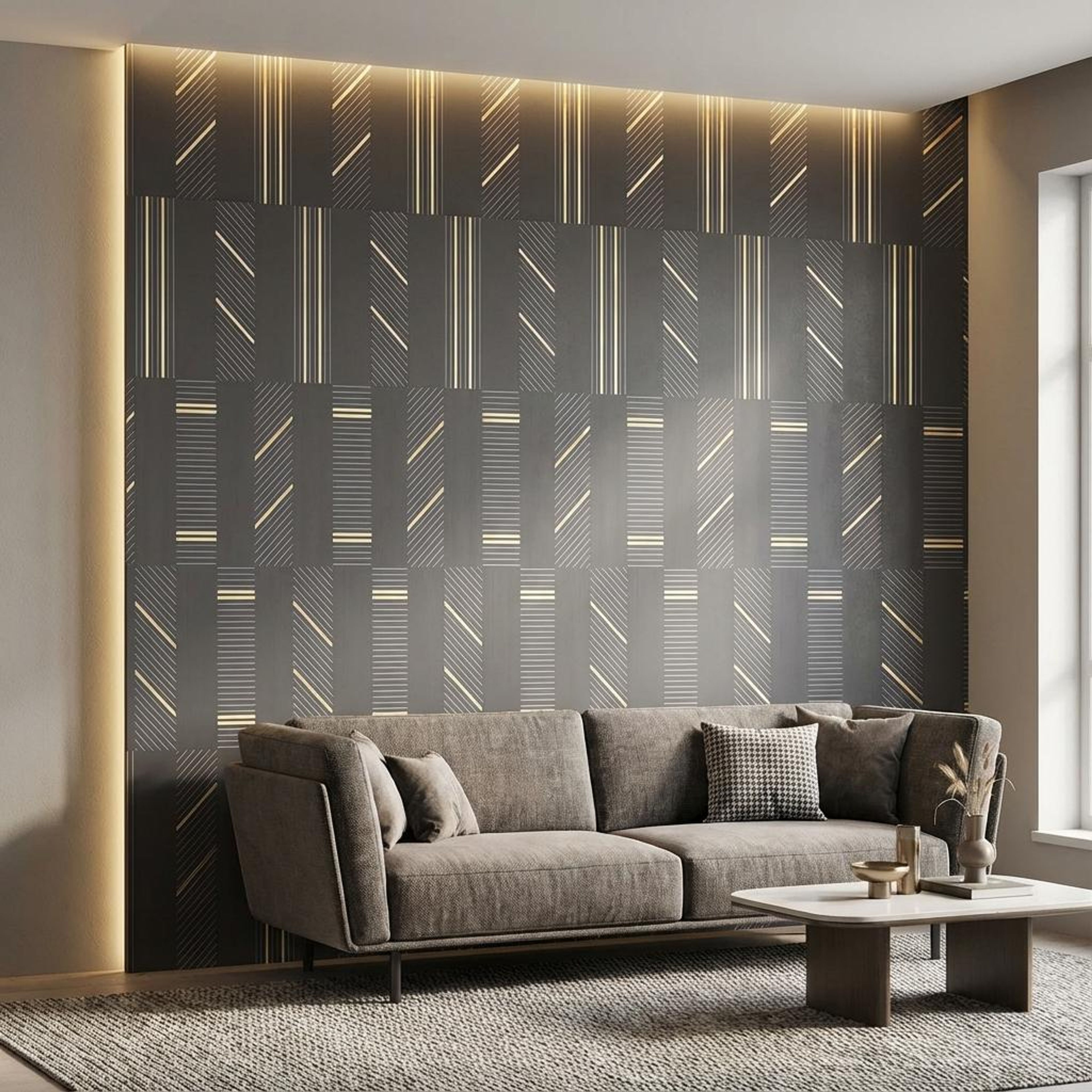 Aura Craft Multi-colour PVC Panels | 8 x 2 Ft, 4 mm