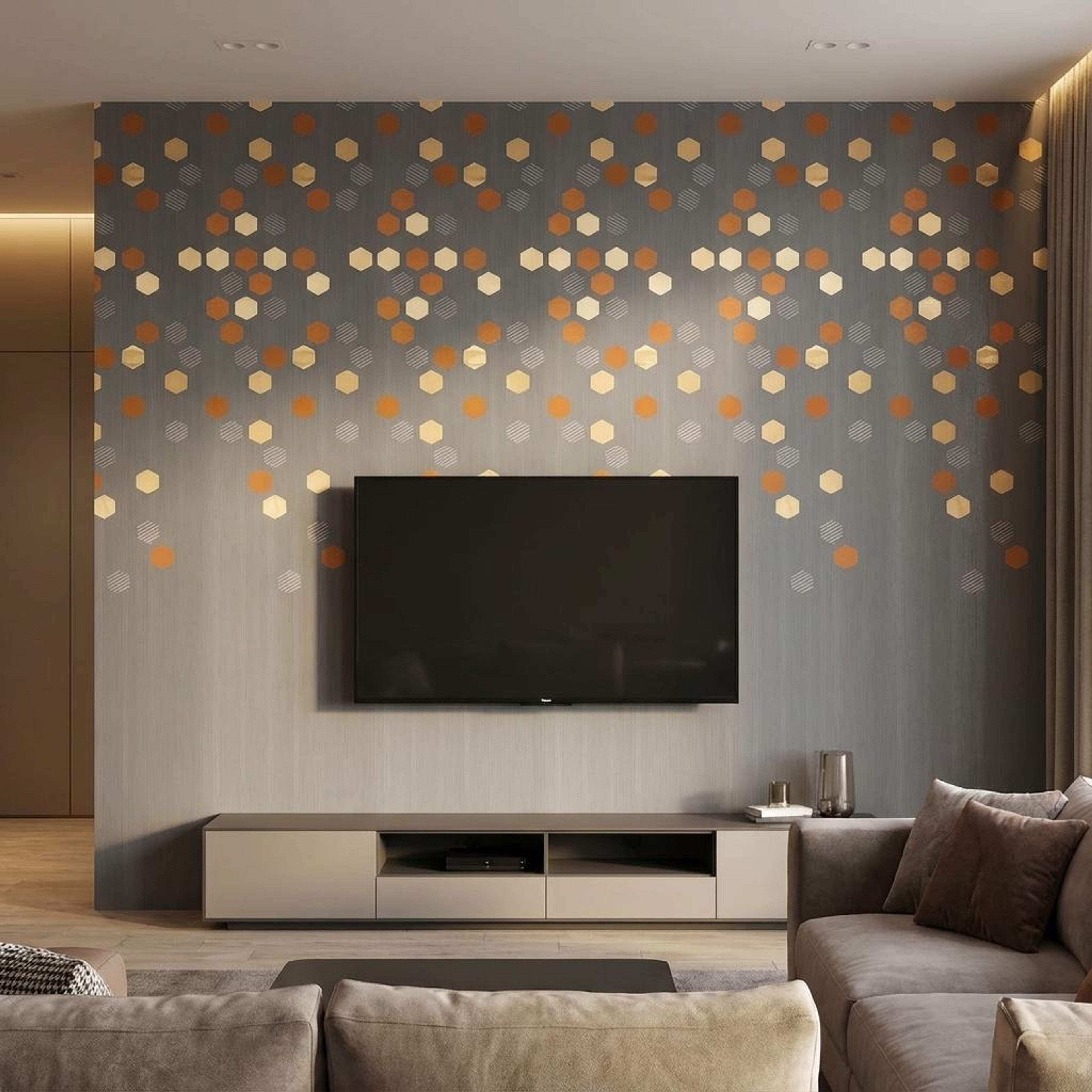 Urban Rise Multi-colour PVC Panels | 8 x 2 Ft, 4 mm