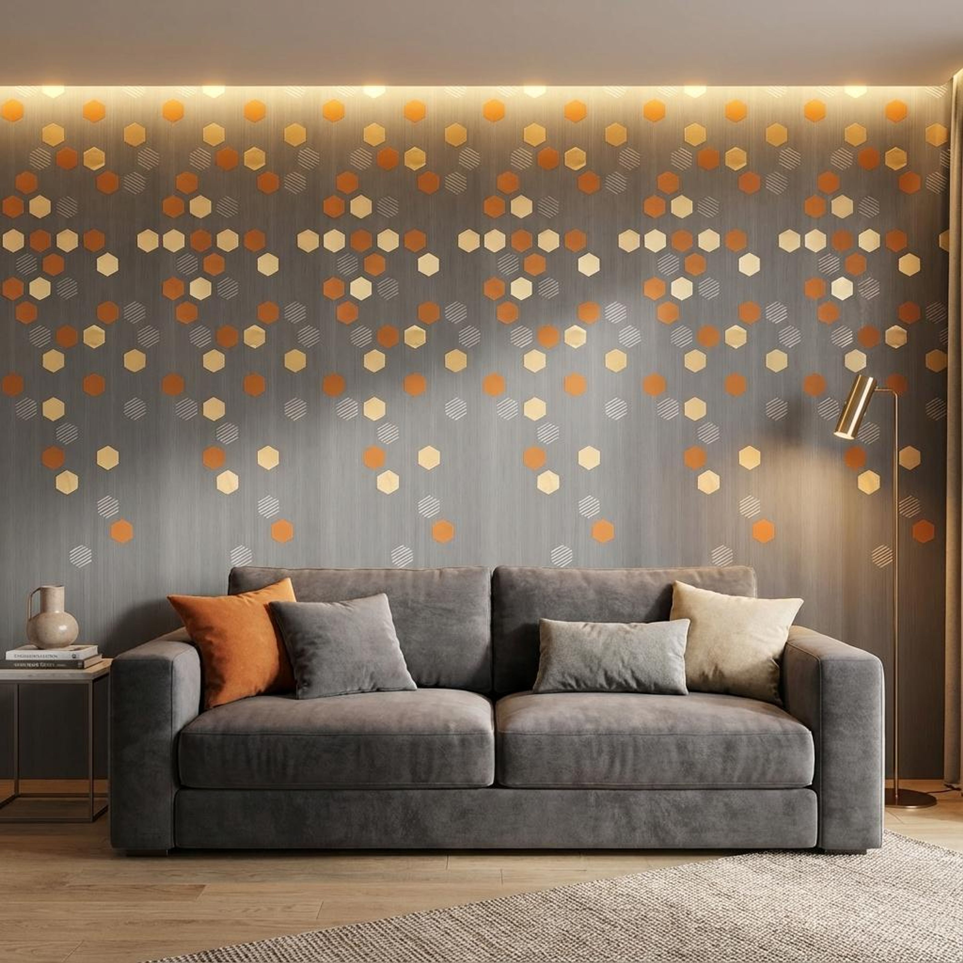 Urban Rise Multi-colour PVC Panels | 8 x 2 Ft, 4 mm
