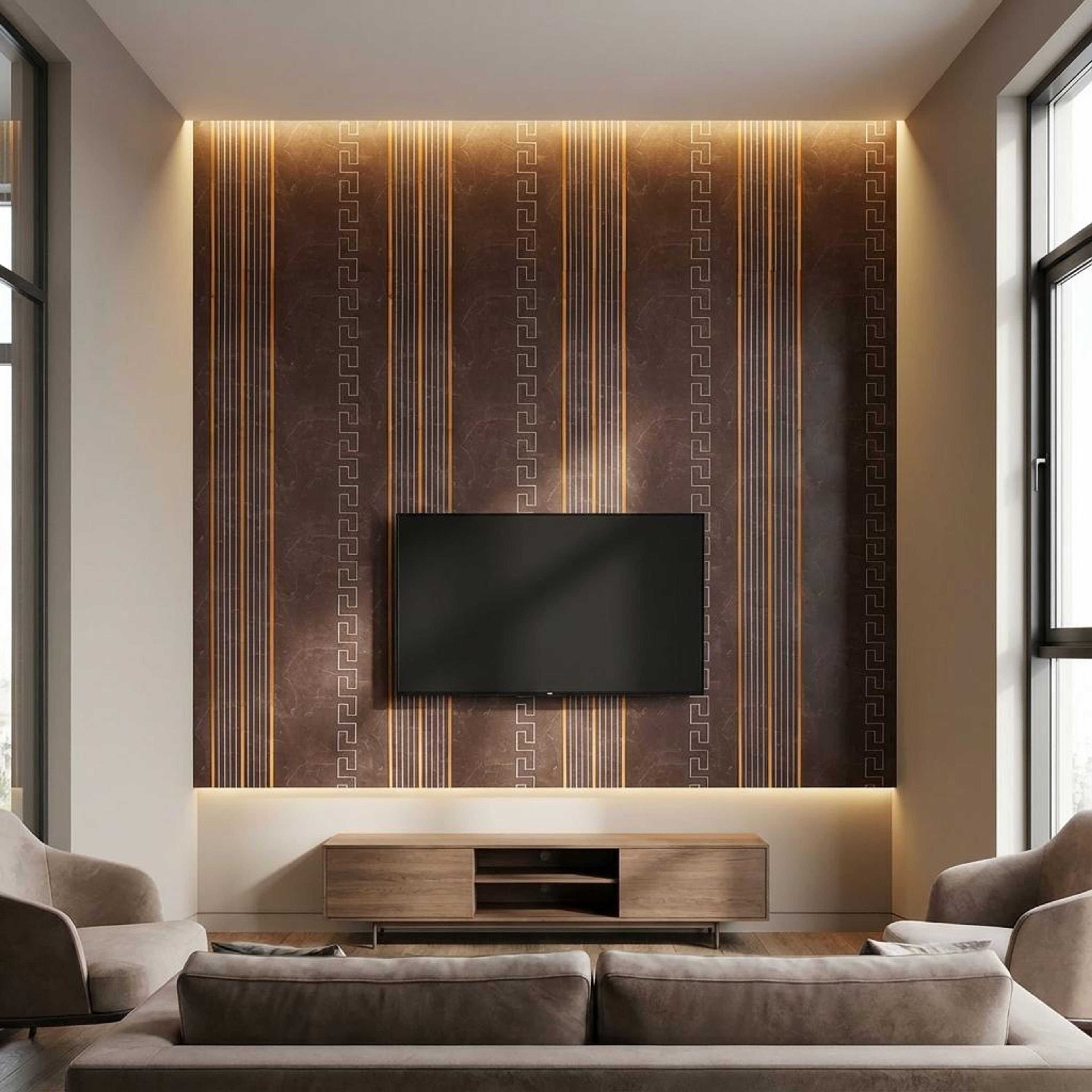 Nova Rise Multi-colour PVC Panels | 8 x 2 Ft, 4 mm