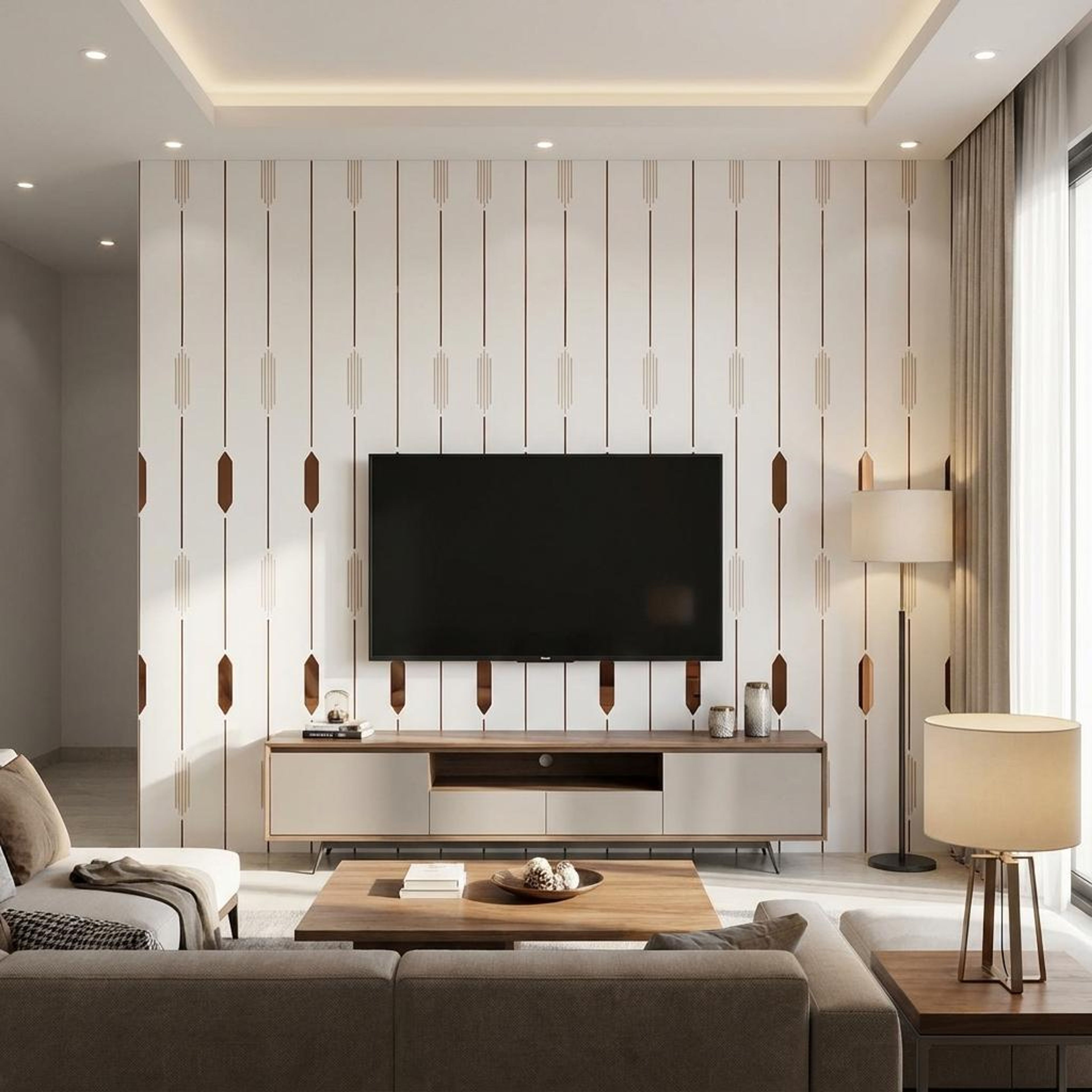 Côte Stone Off-White PVC Panels | 8 x 2 Ft, 4 4 mm