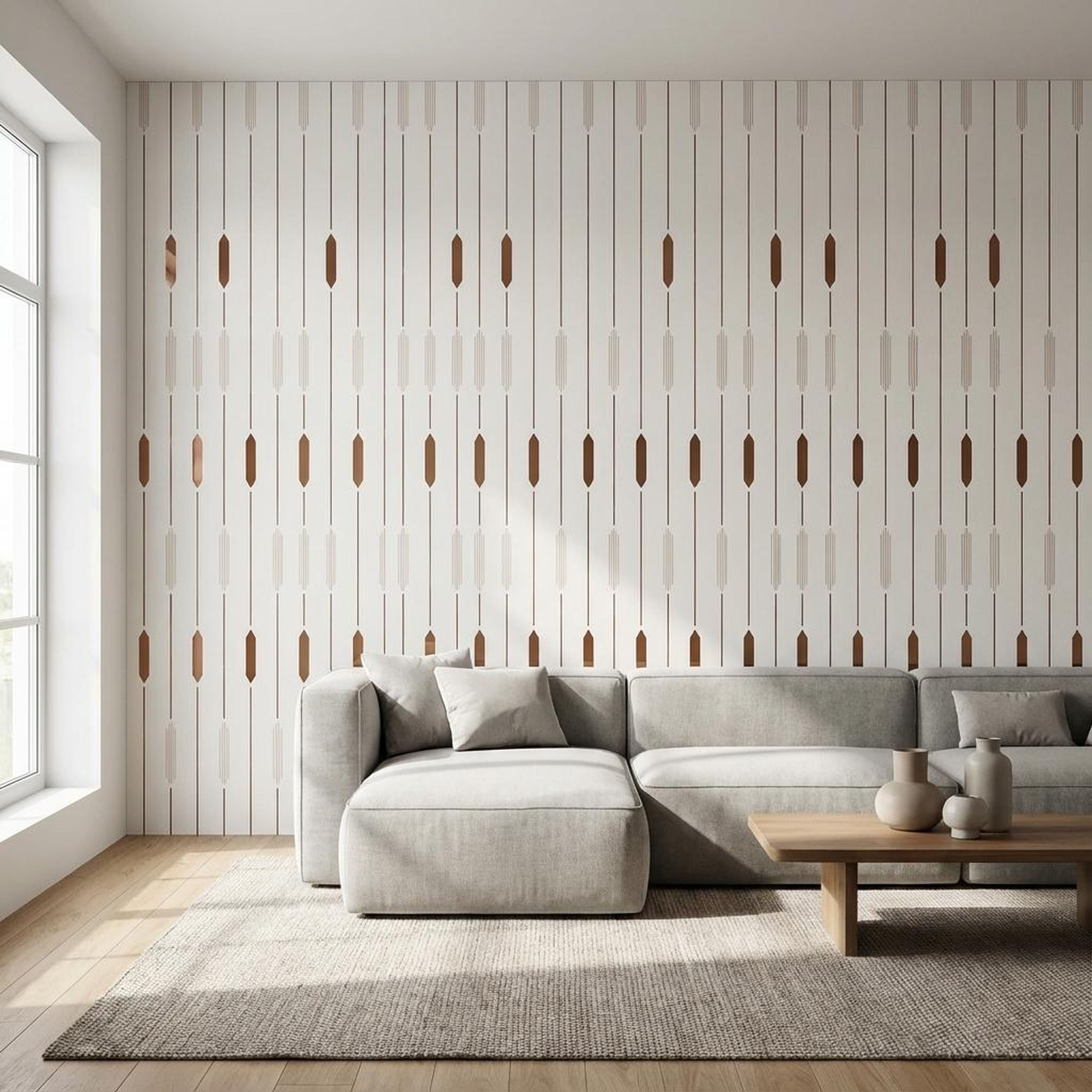 Côte Stone Off-White PVC Panels | 8 x 2 Ft, 4 4 mm
