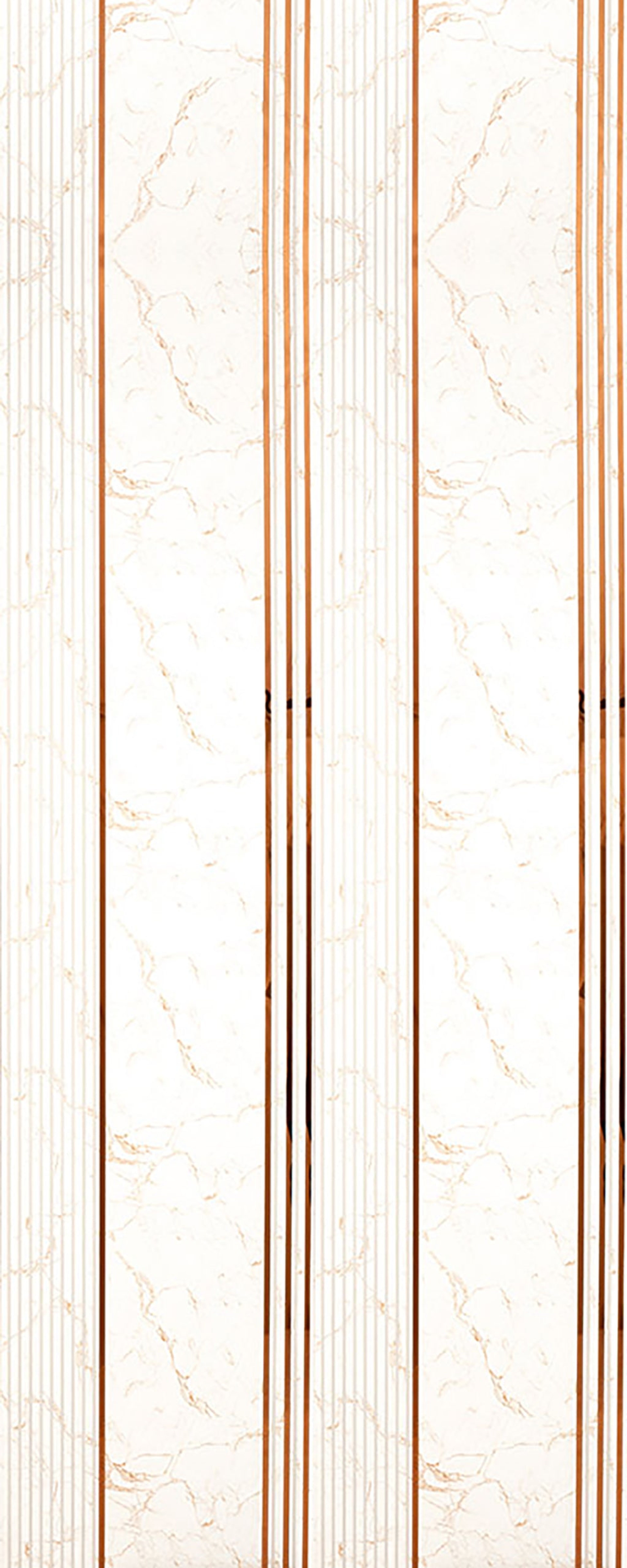 Côte Echo Copper- White PVC Panels | 8 x 2 Ft, 4 mm