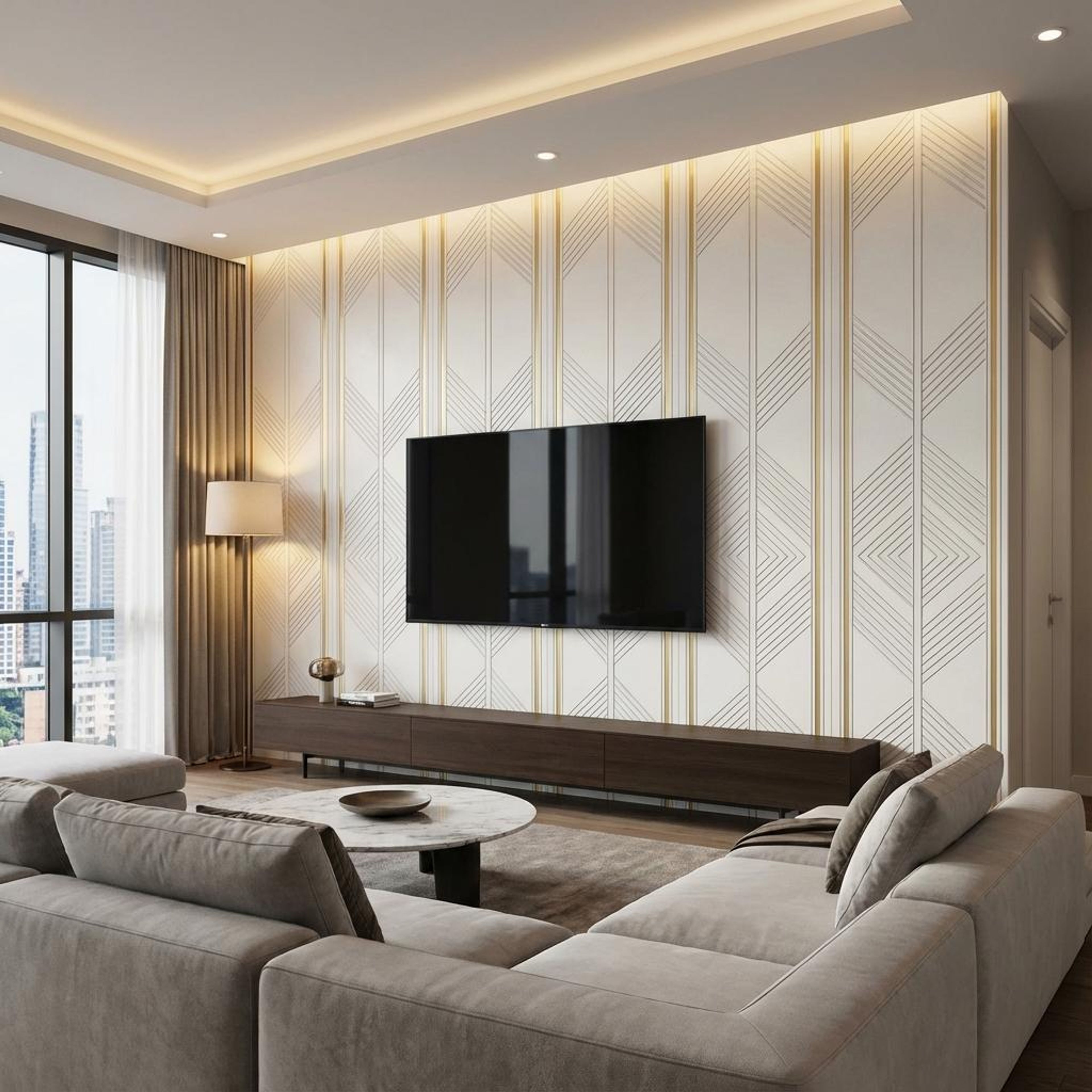 Côte Blend Multi-colour Engineered Wood Panels | 8 x 4 Ft, 6 mm