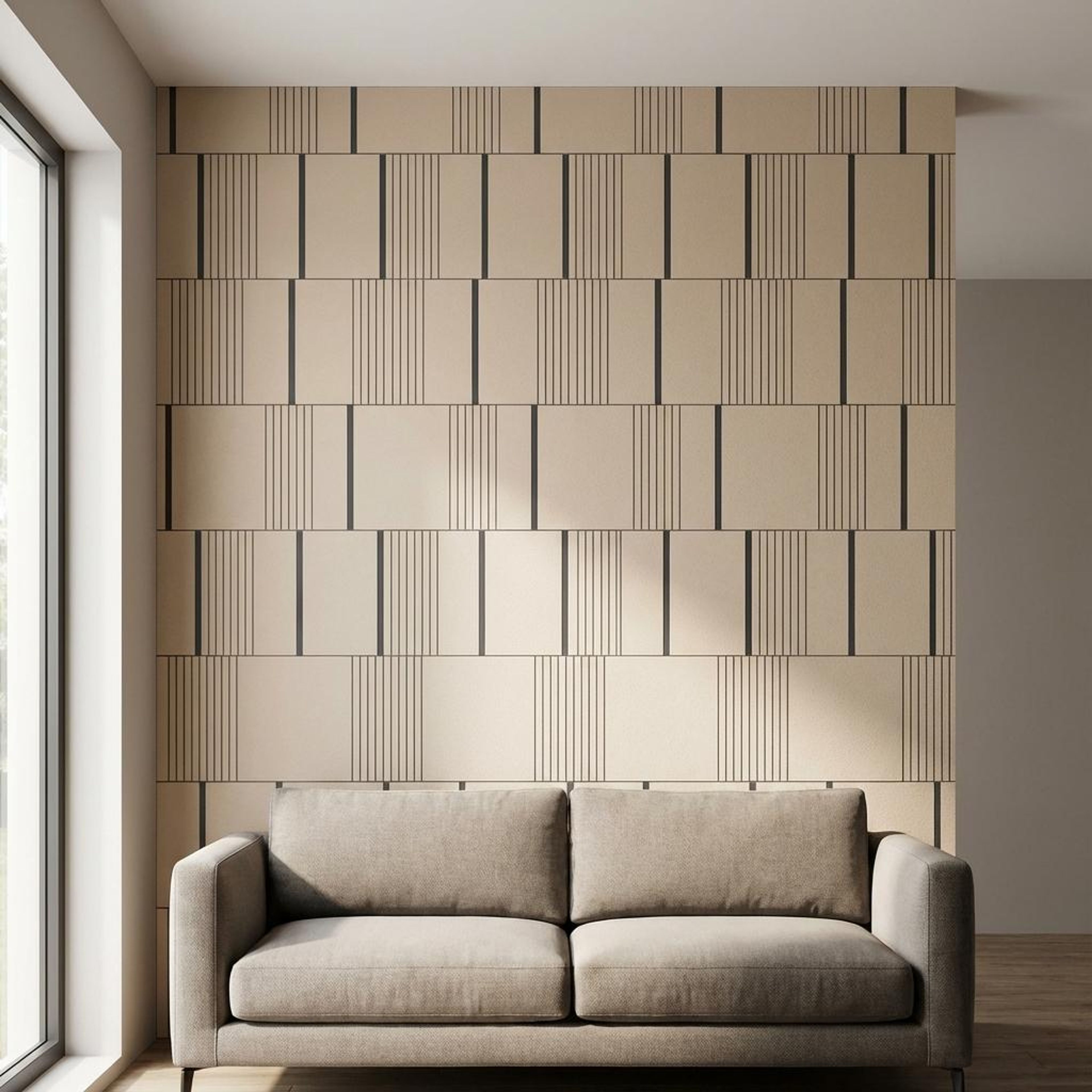 Flint Bloom Multi-colour Engineered Wood Panels | 8 x 4 Ft, 6 mm
