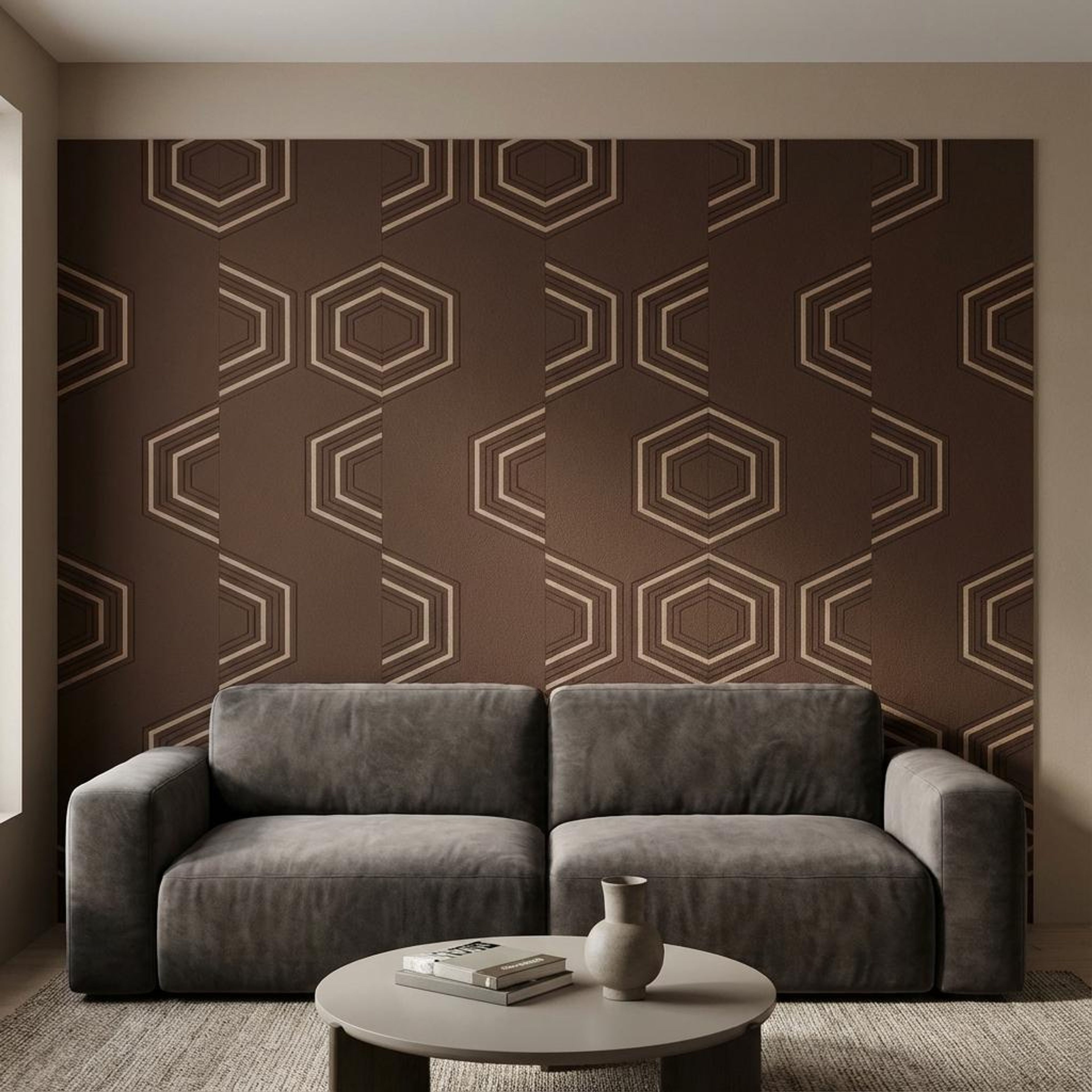 Umber Rise Multi-colour Engineered Wood Panels | 8 x 4 Ft, 6 mm
