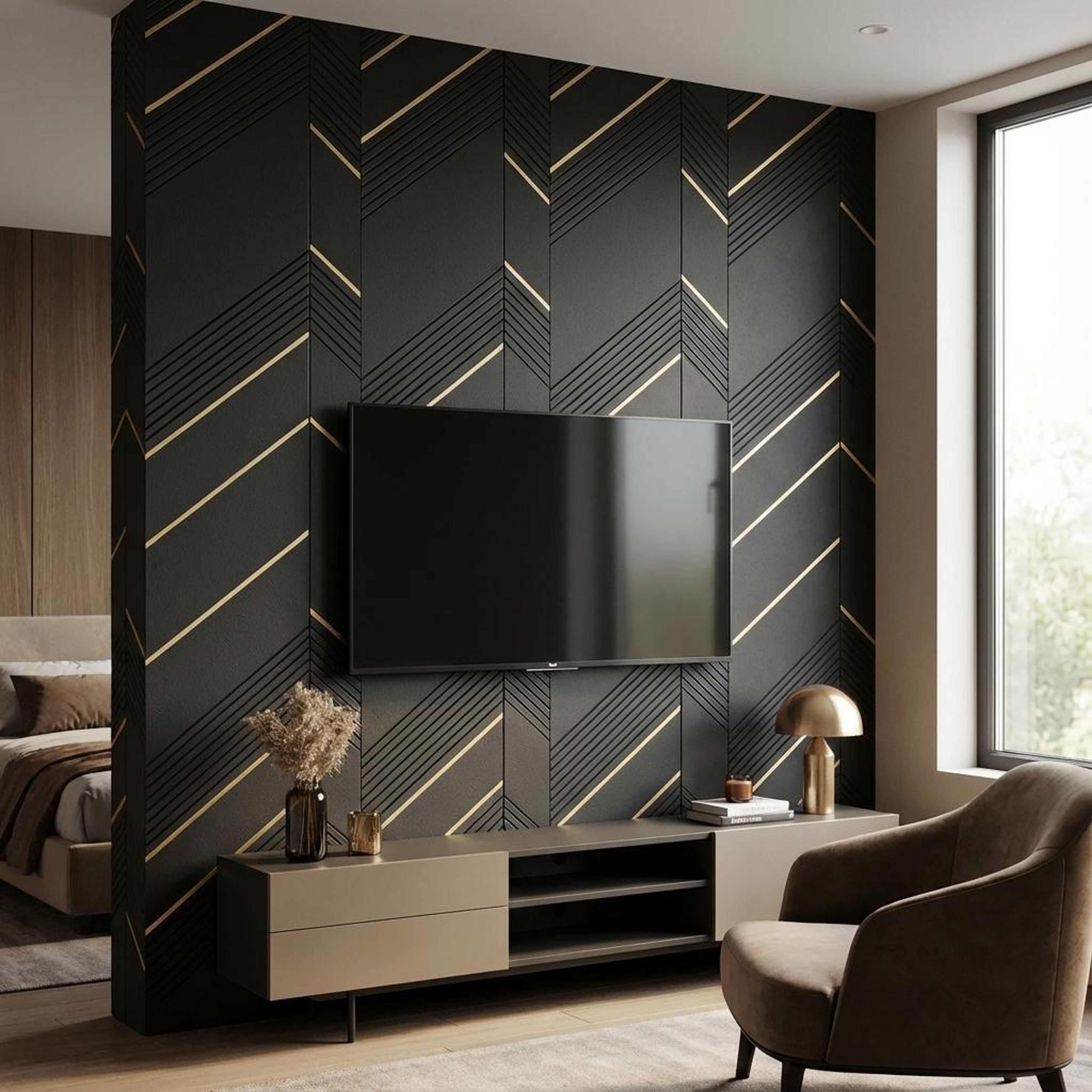 Lune Stone Multi-colour Engineered Wood Panels | 8 x 4 Ft, 6 mm