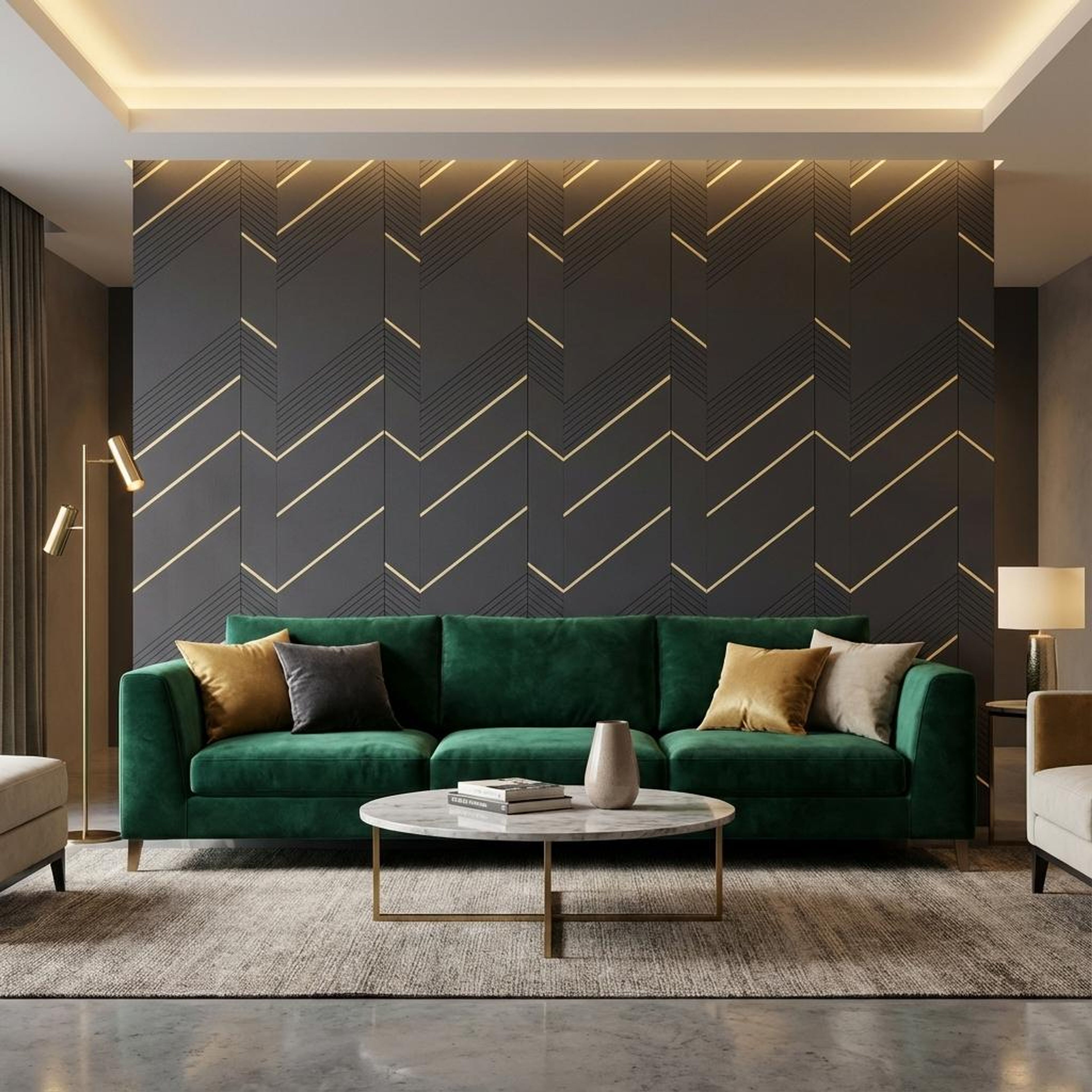 Lune Stone Multi-colour Engineered Wood Panels | 8 x 4 Ft, 6 mm