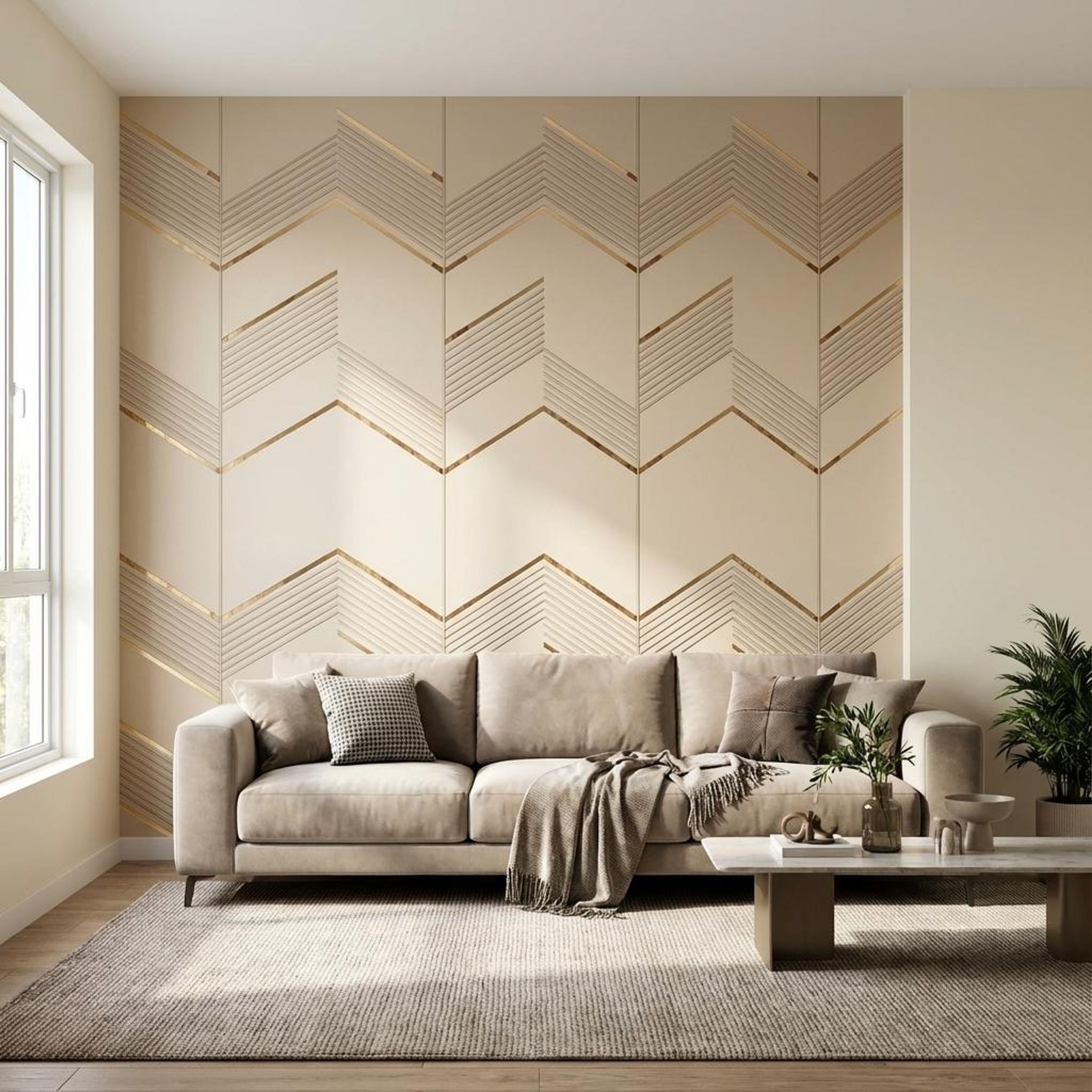 Pure Wave Multi-colour Engineered Wood Panels | 8 x 4 Ft, 6 mm