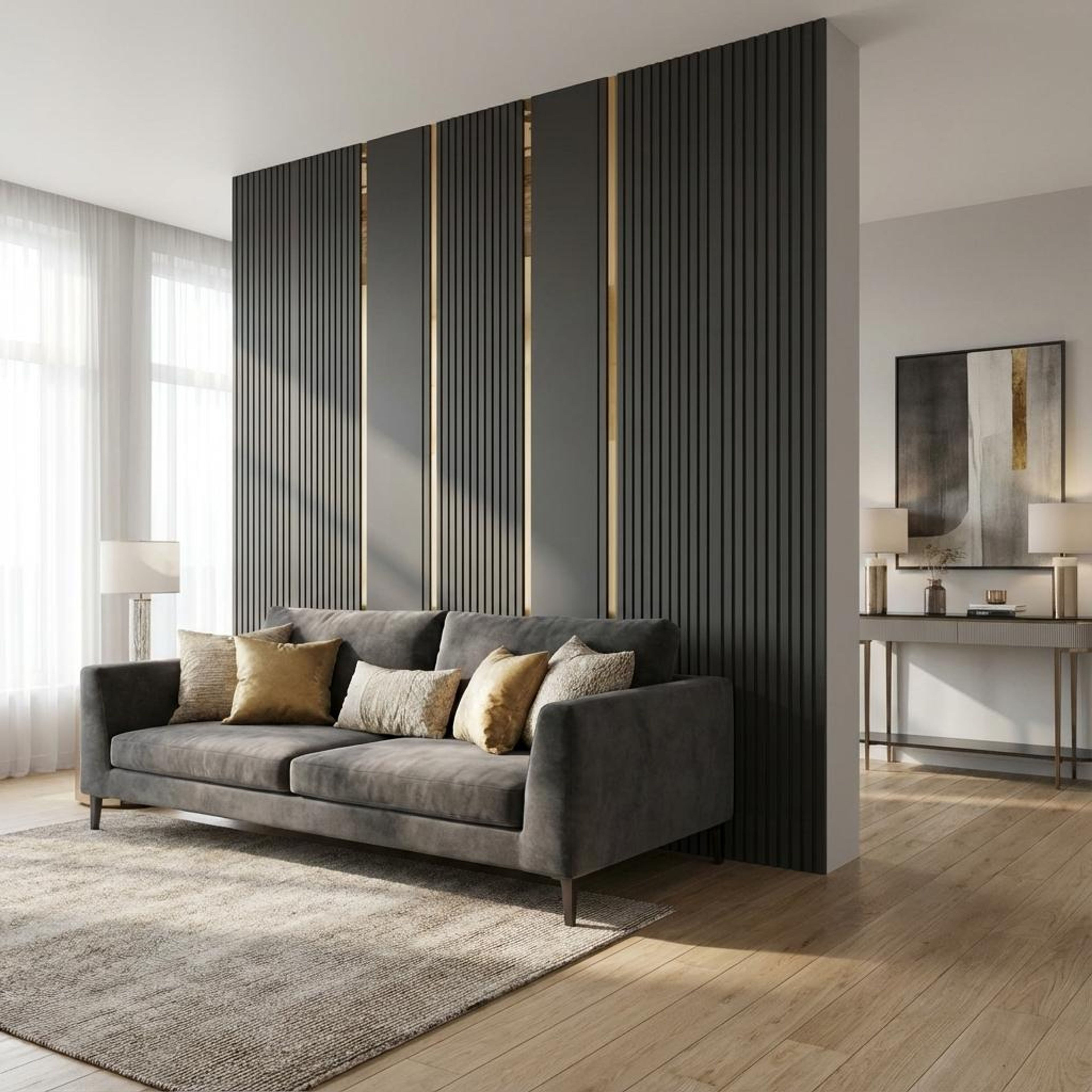 Umber Bloom Multi-colour Engineered Wood Panels | 8 x 4 Ft, 6 mm