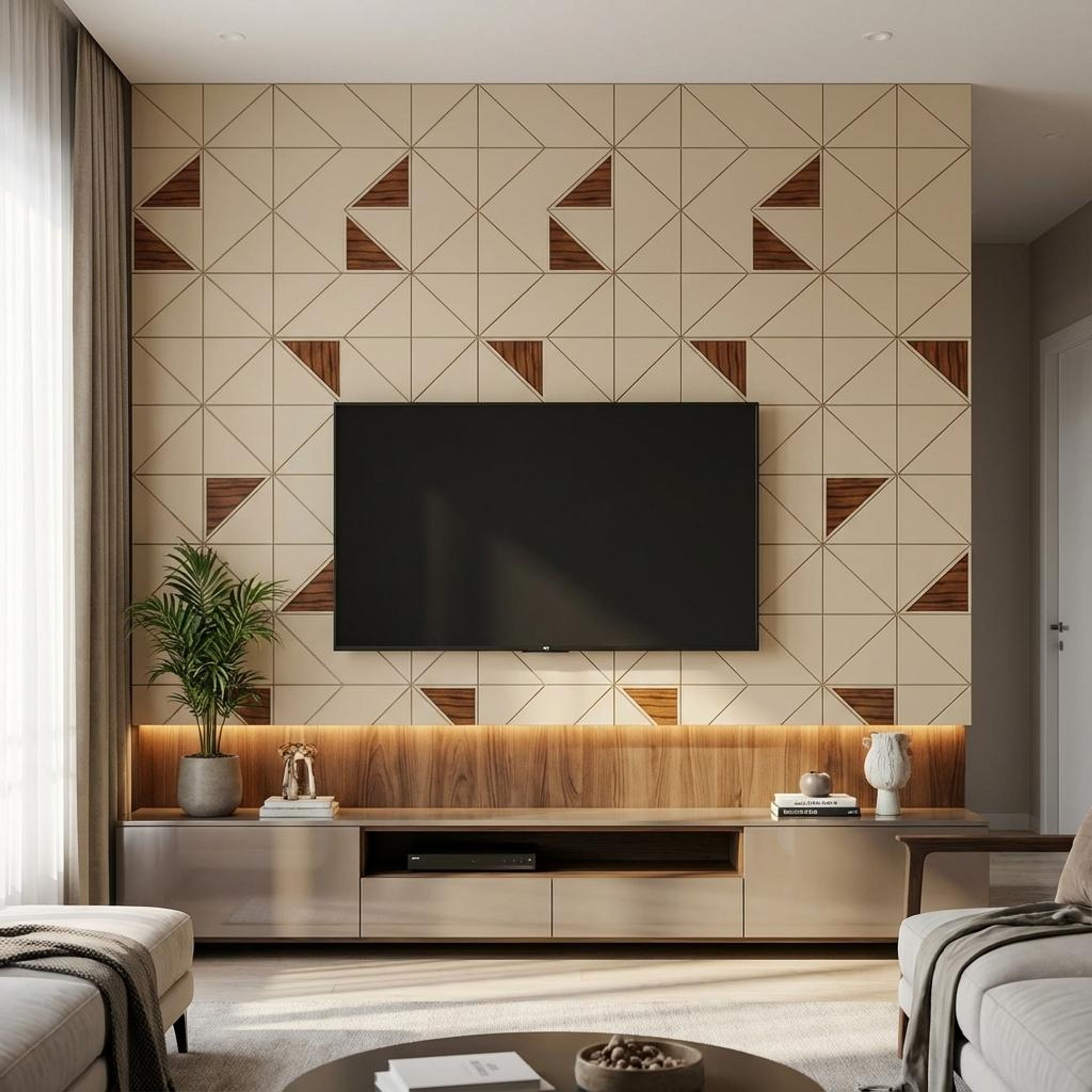 Côte Weave Multi-colour Engineered Wood Panels | 8 x 4 Ft, 6 mm