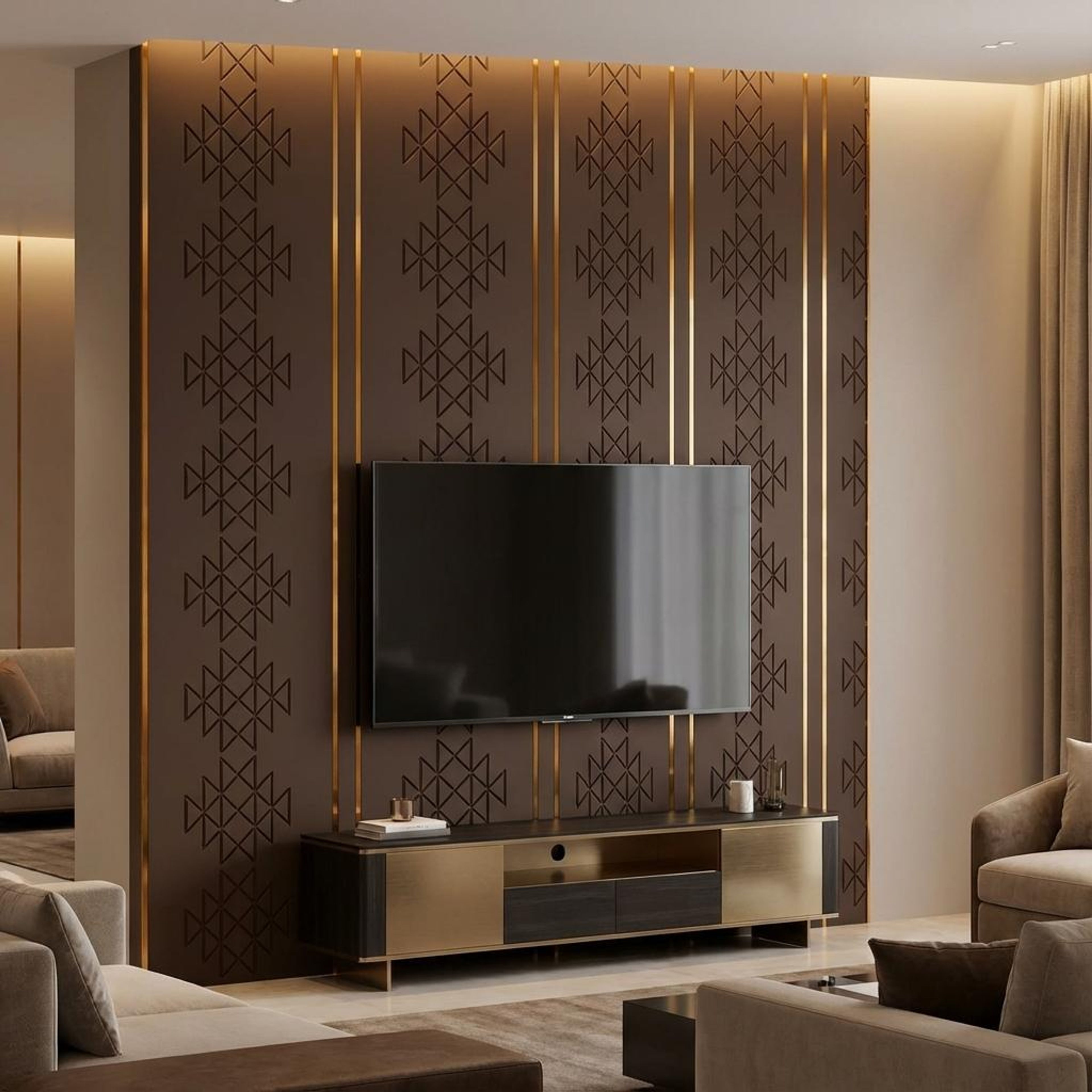 Elan Stone Multi-colour Engineered Wood Panels | 8 x 4 Ft, 6 mm