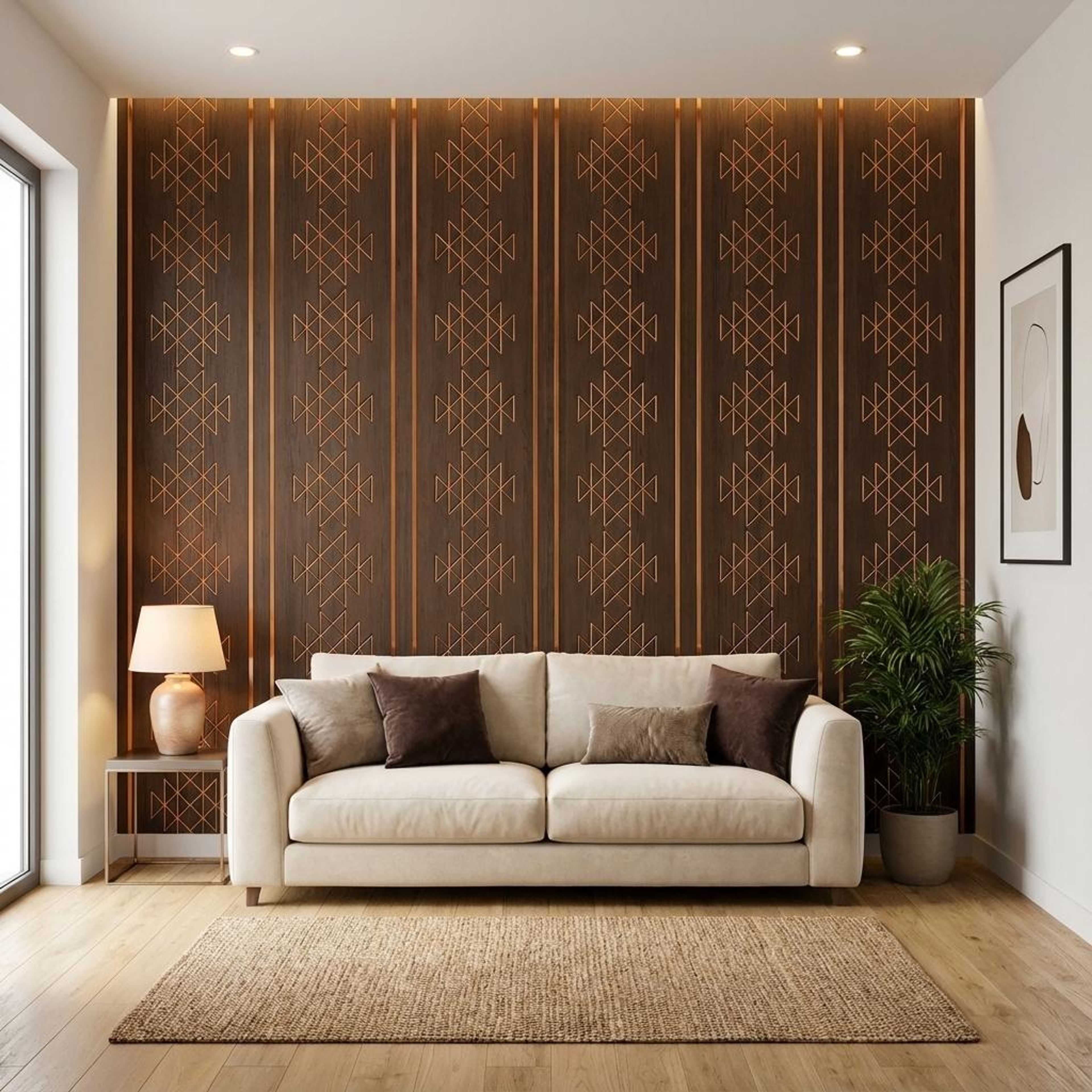 Elan Stone Multi-colour Engineered Wood Panels | 8 x 4 Ft, 6 mm