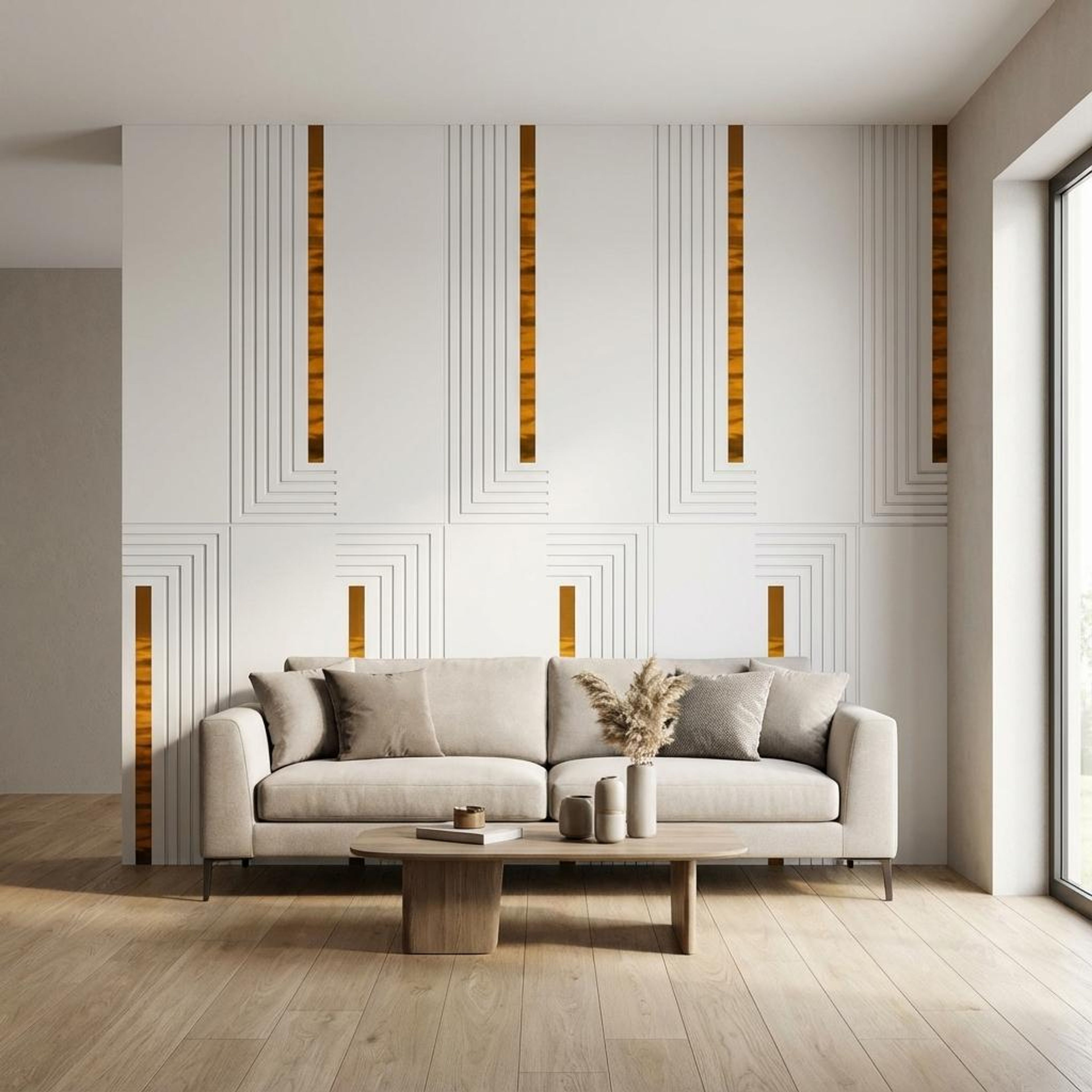 Elan Drift Multi-colour Engineered Wood Panels | 8 x 4 Ft, 6 mm