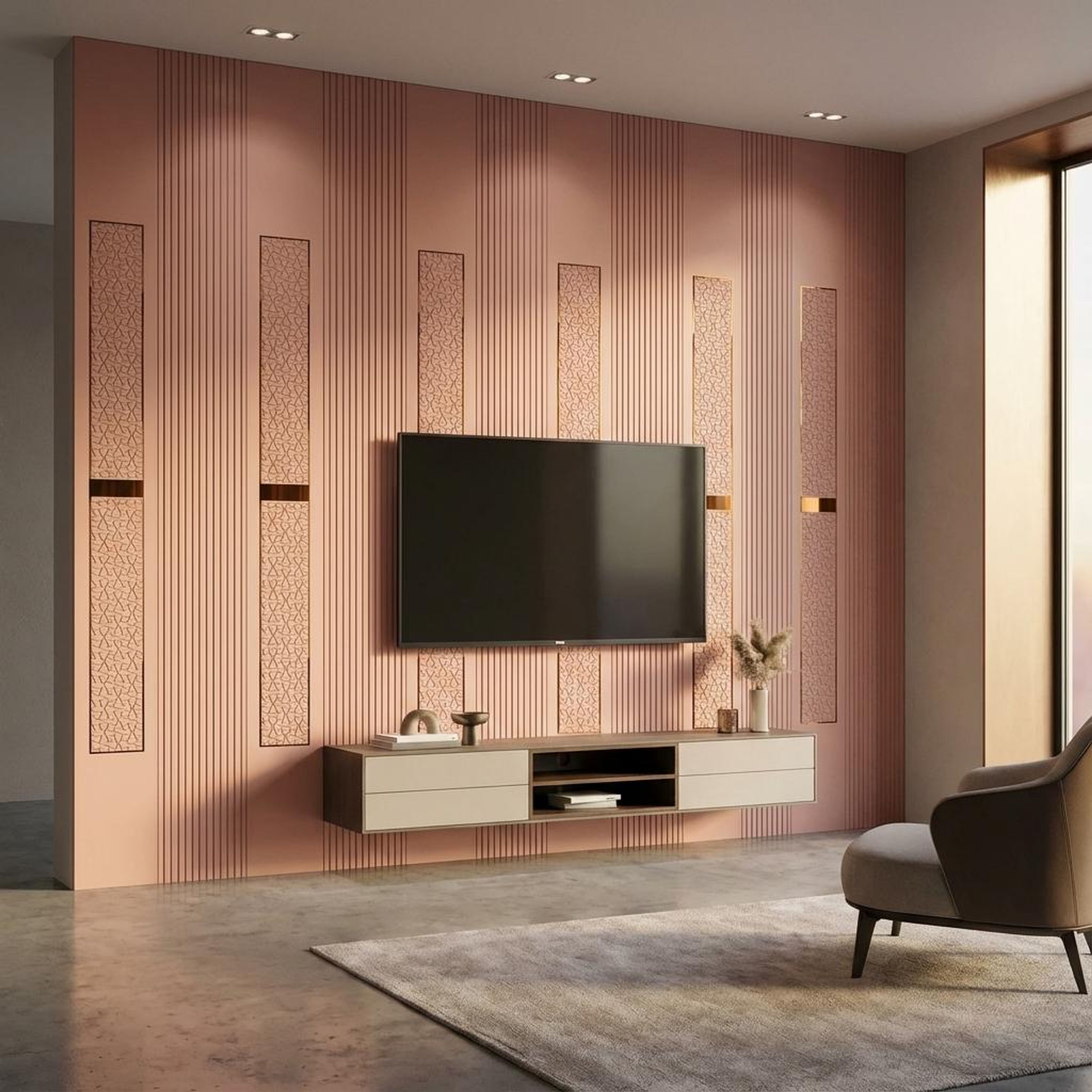Viva Weave Multi-colour Engineered Wood Panels | 8 x 4 Ft, 6 mm