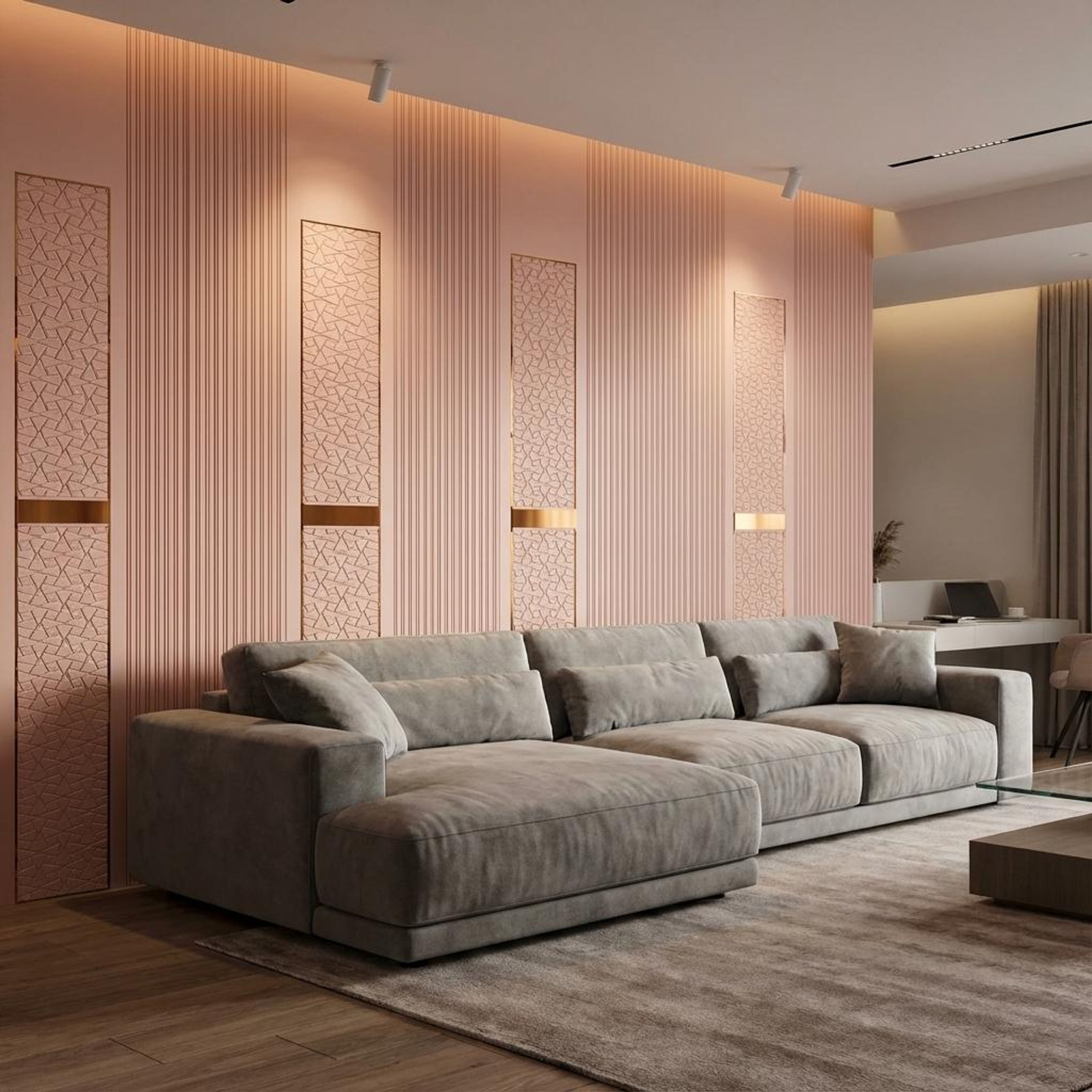 Viva Weave Multi-colour Engineered Wood Panels | 8 x 4 Ft, 6 mm
