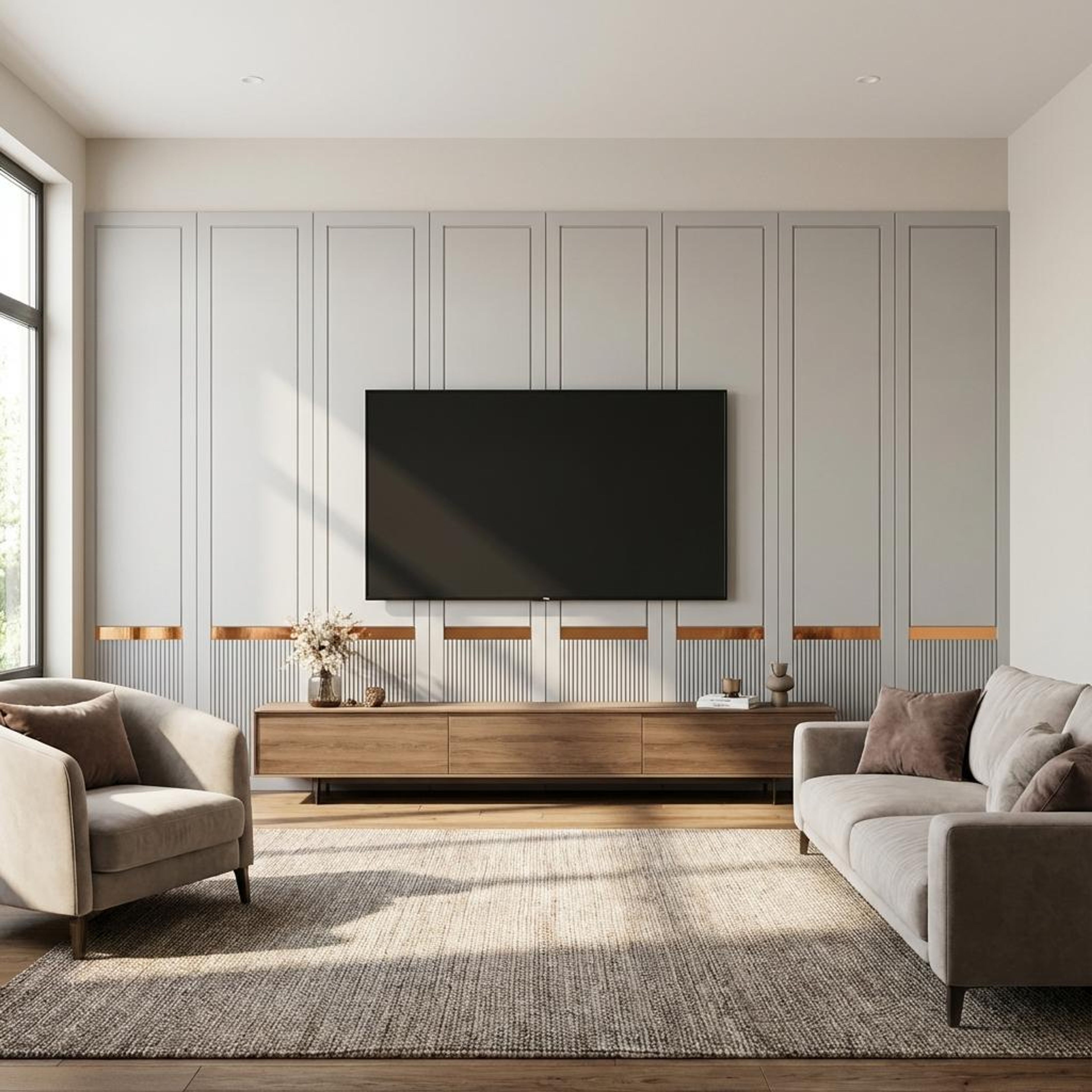 Terra Weave Multi-colour Engineered Wood Panels | 8 x 4 Ft, 6 mm