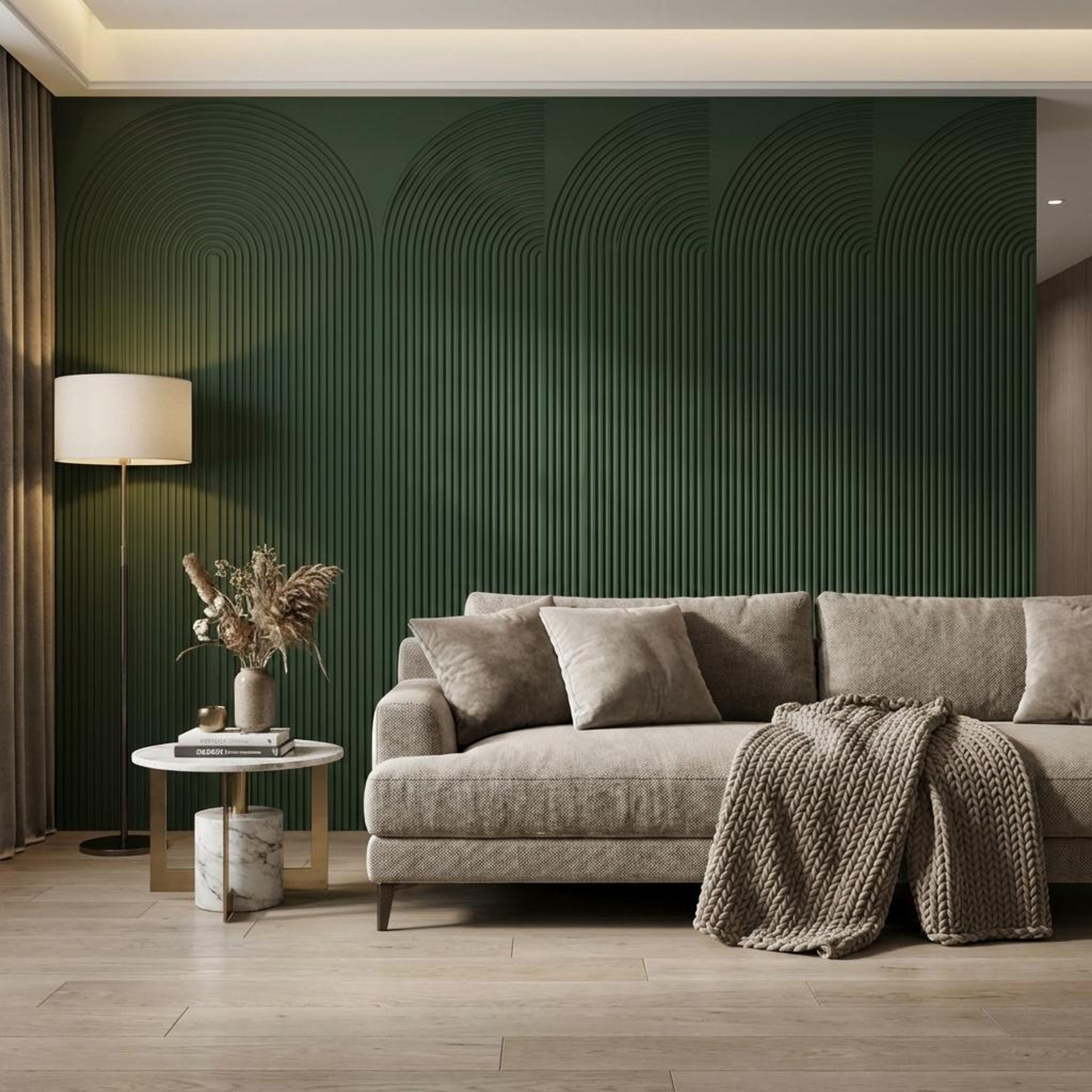 Aero Root Army Green Engineered Wood Panels | 8 x 4 Ft, 6 mm