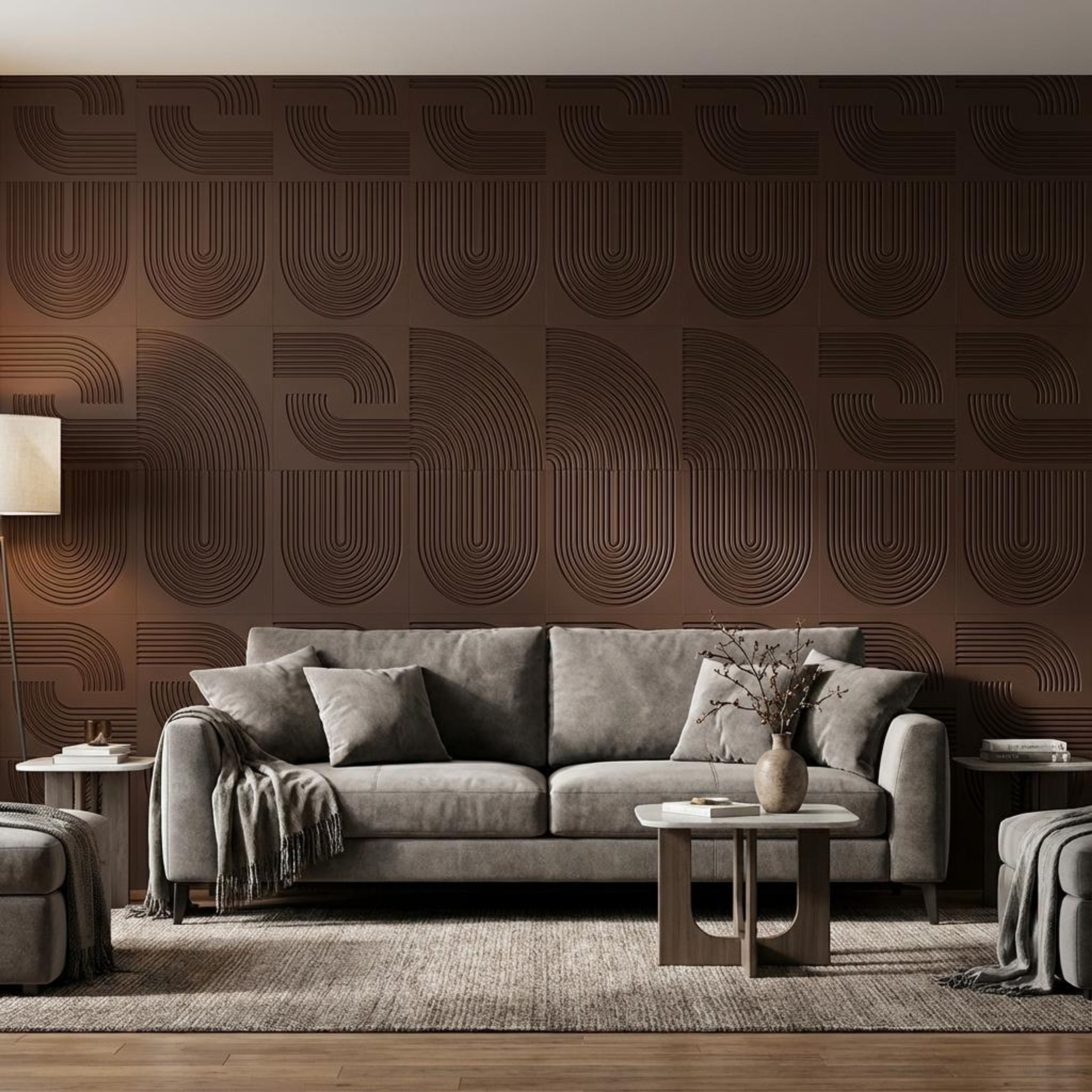 Sable Wood Brown Engineered Wood Panels | 8 x 4 Ft, 6 mm