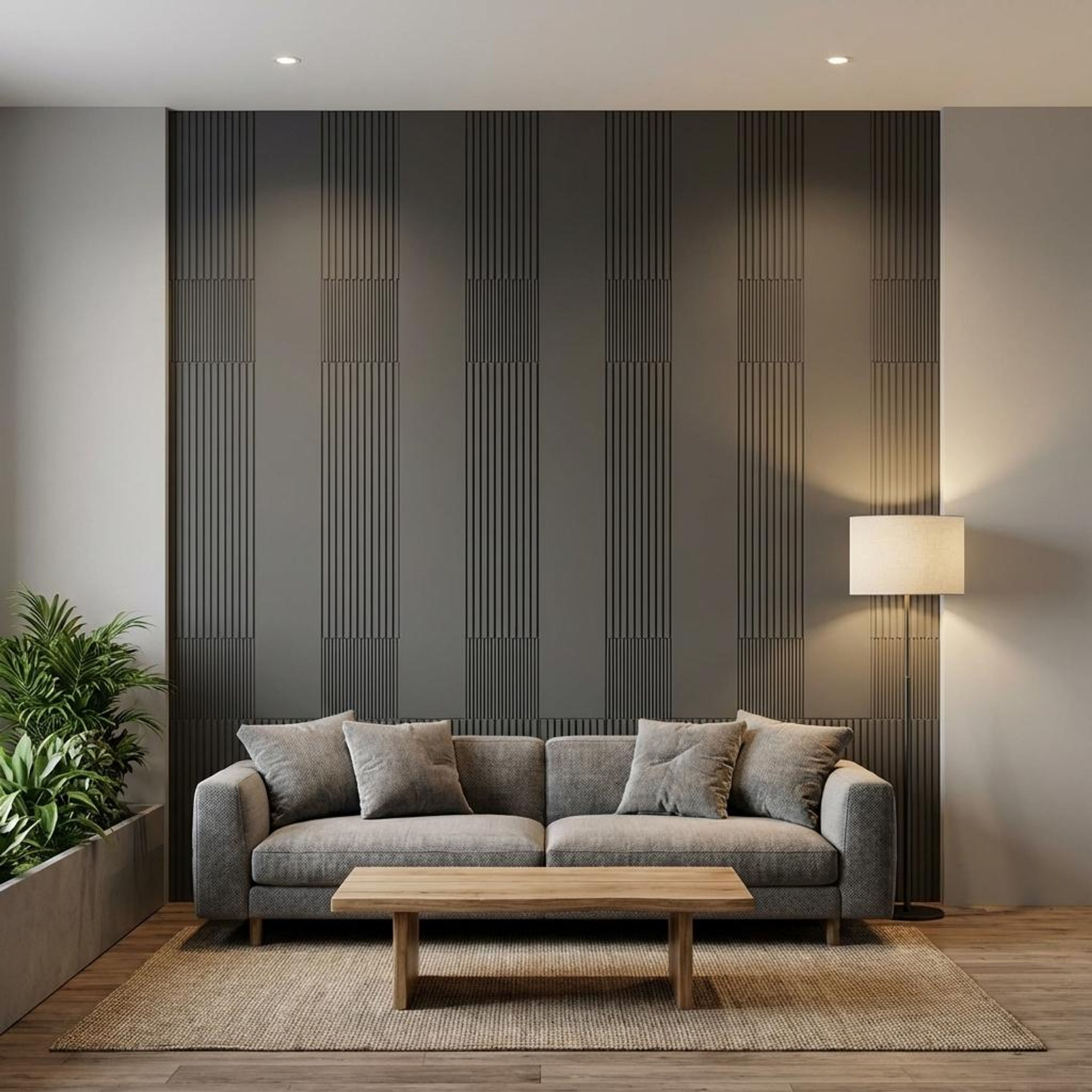 Silva Root Smoky Grey Engineered Wood Panels | 8 x 4 Ft, 6 mm