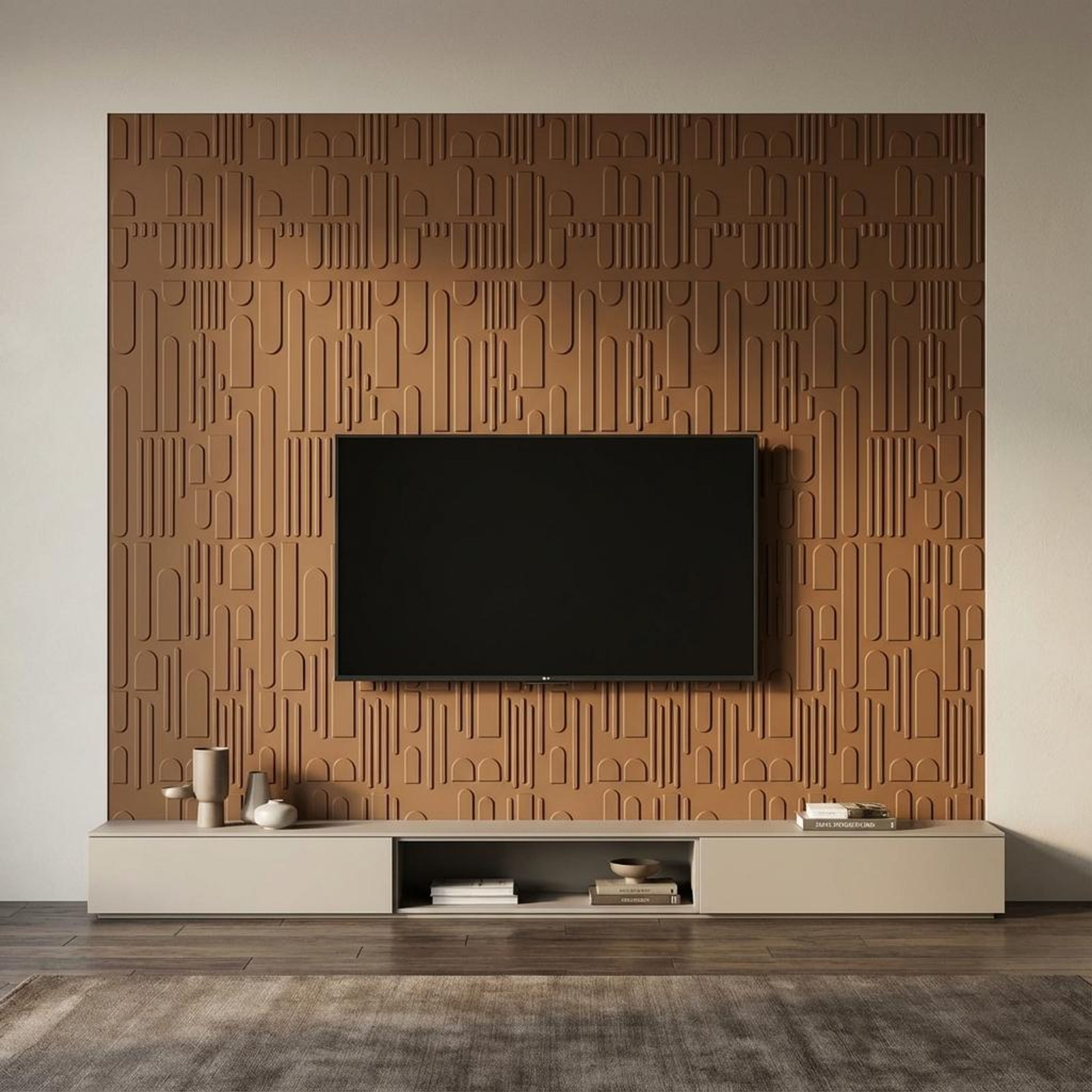 Nova Luxe Gold Light brown Engineered Wood Panels | 8 x 4 Ft, 6 mm