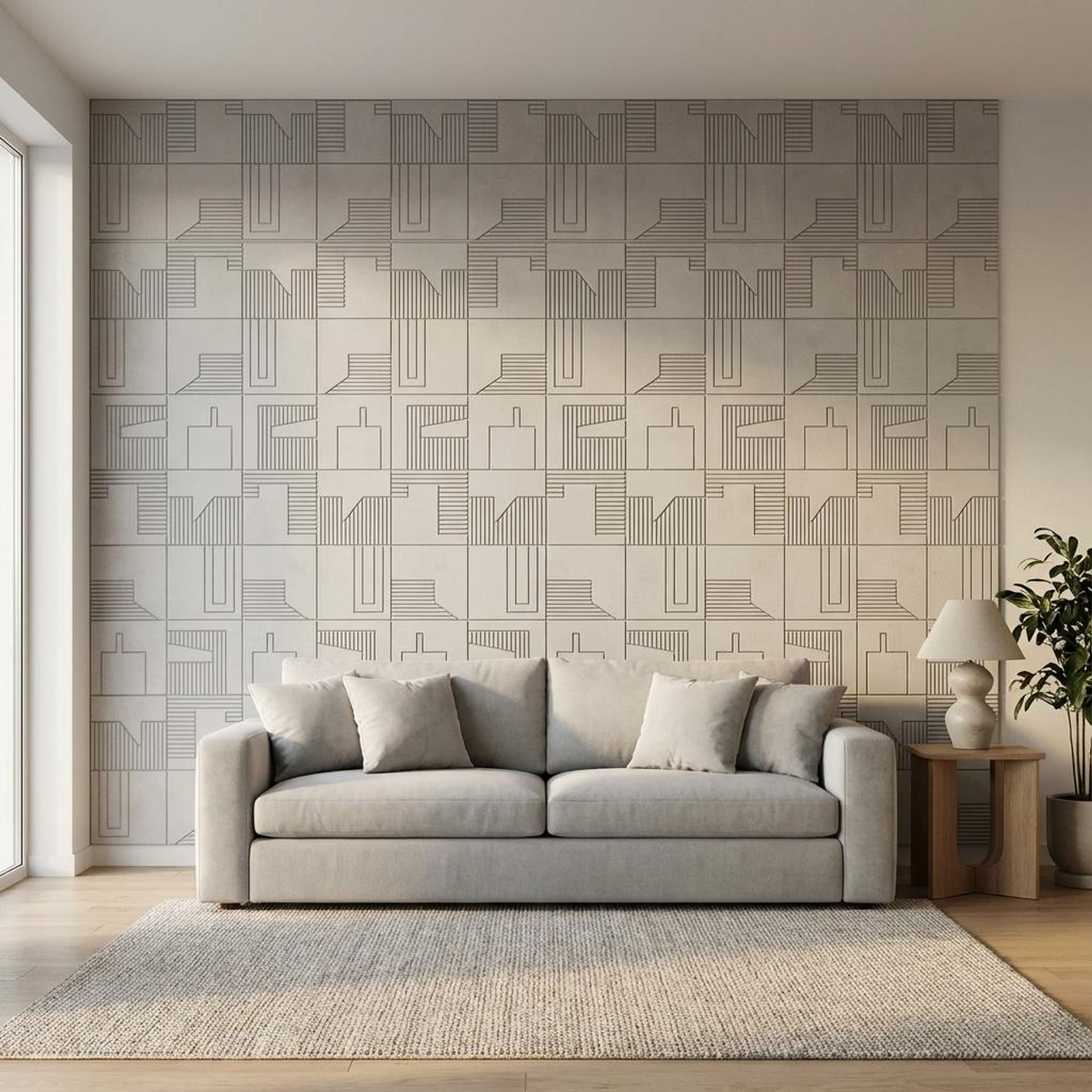 Sable Drift Light Grey Engineered Wood Panels | 8 x 4 Ft, 6 mm