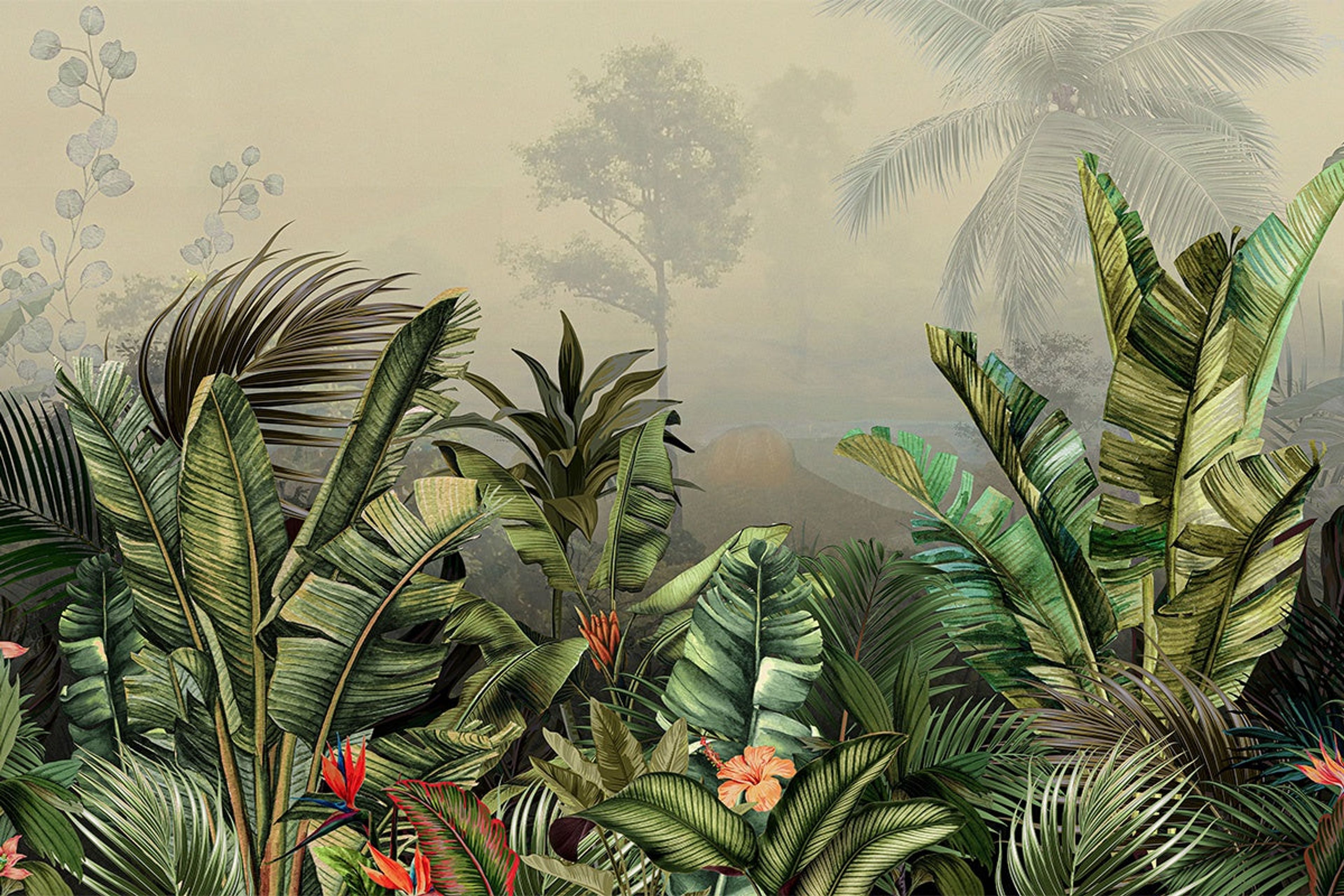 Secret Forest, Tropical Realm, Wallpaper, 54 sft