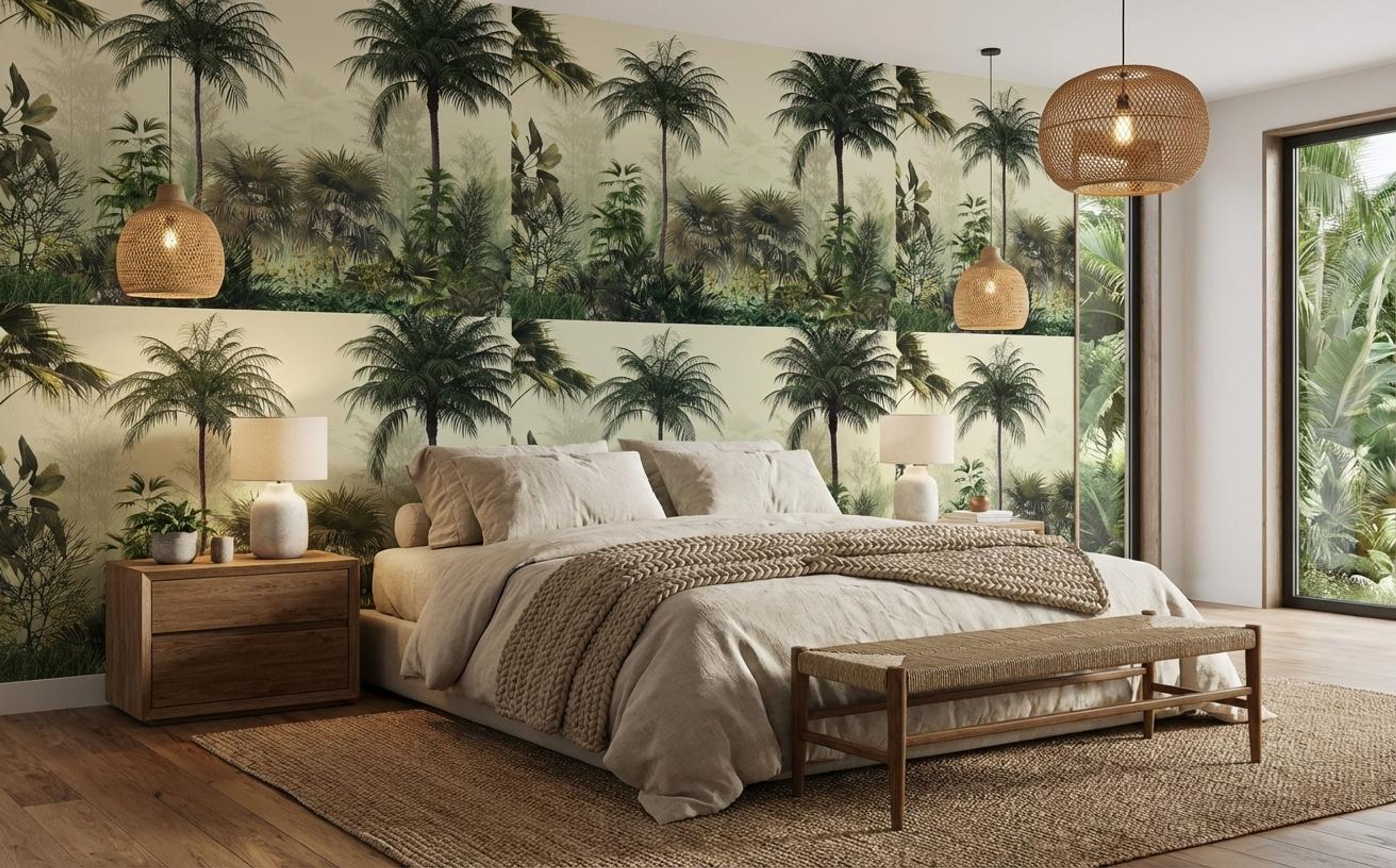 Tranquil Woods, Tropical Realm, Wallpaper, 54 sft